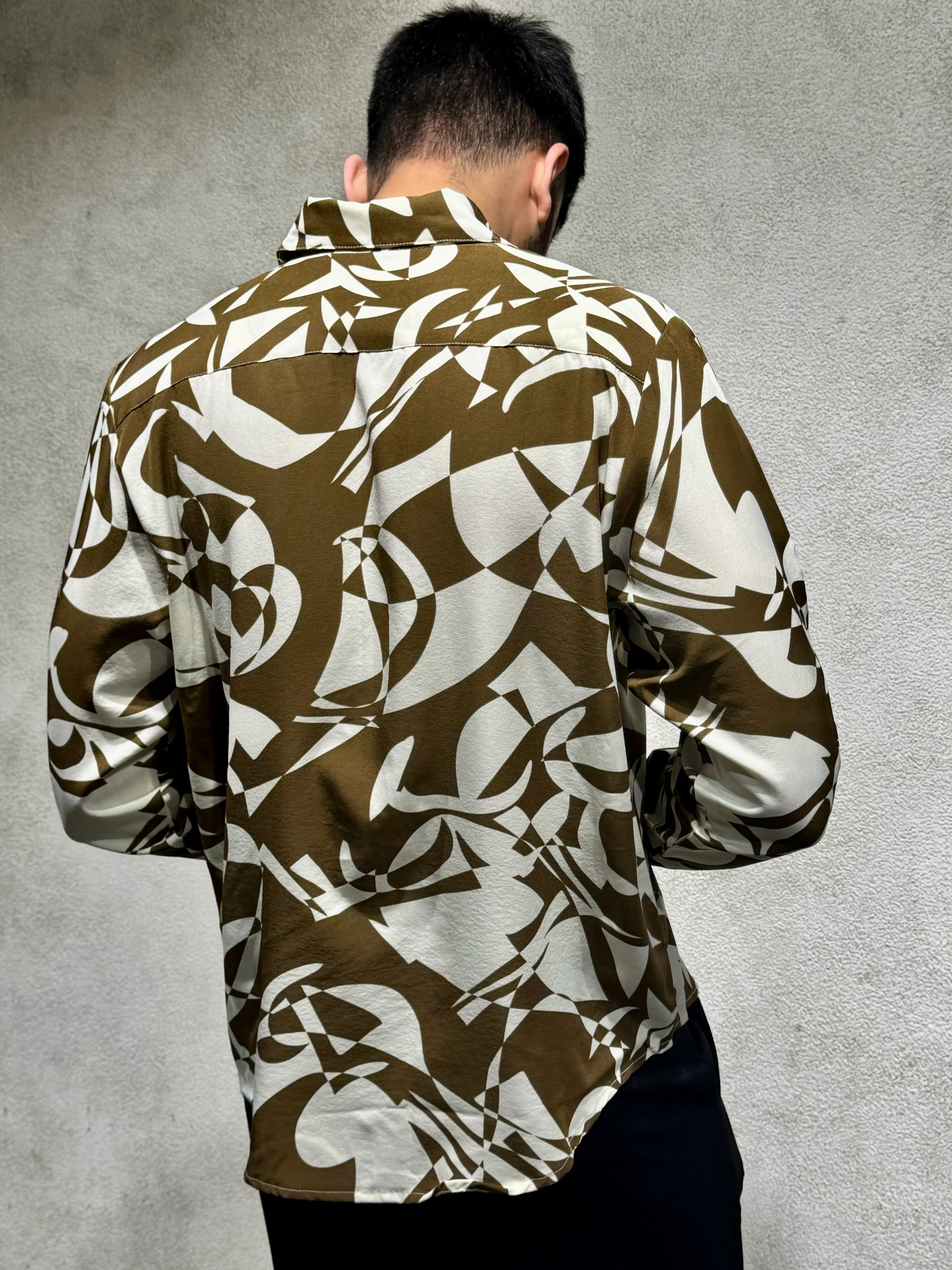 Abstract Rhythm Print Full Sleeves Shirt - Image 10
