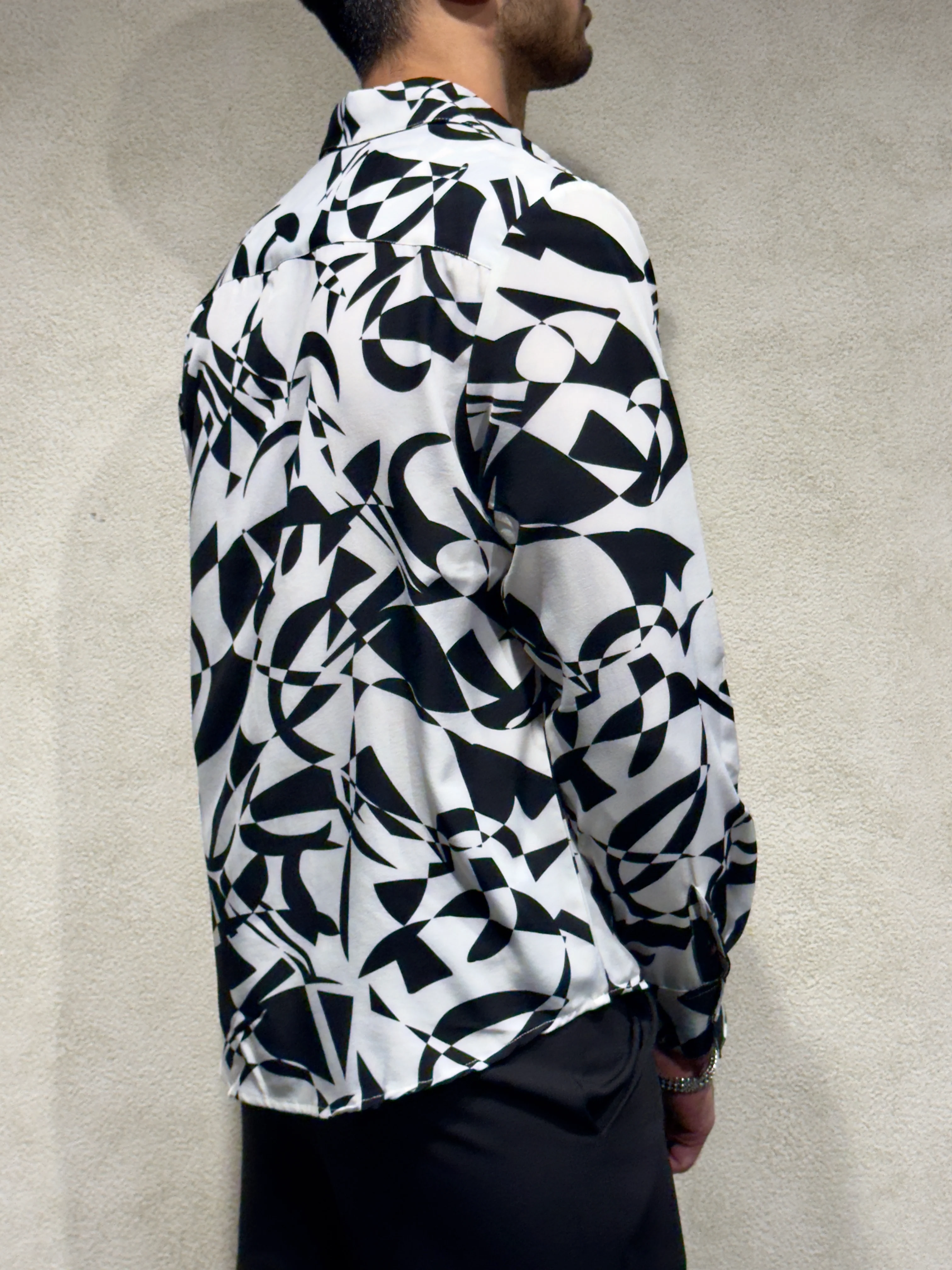 Abstract Rhythm Print Full Sleeves Shirt - Image 5
