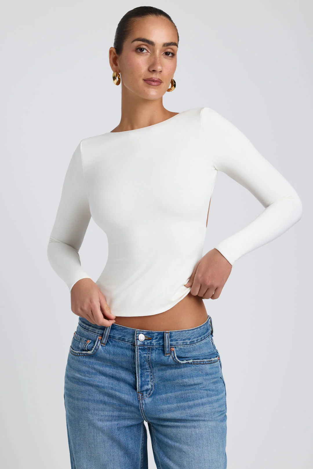 Backless Long Sleeve Top - Image 15