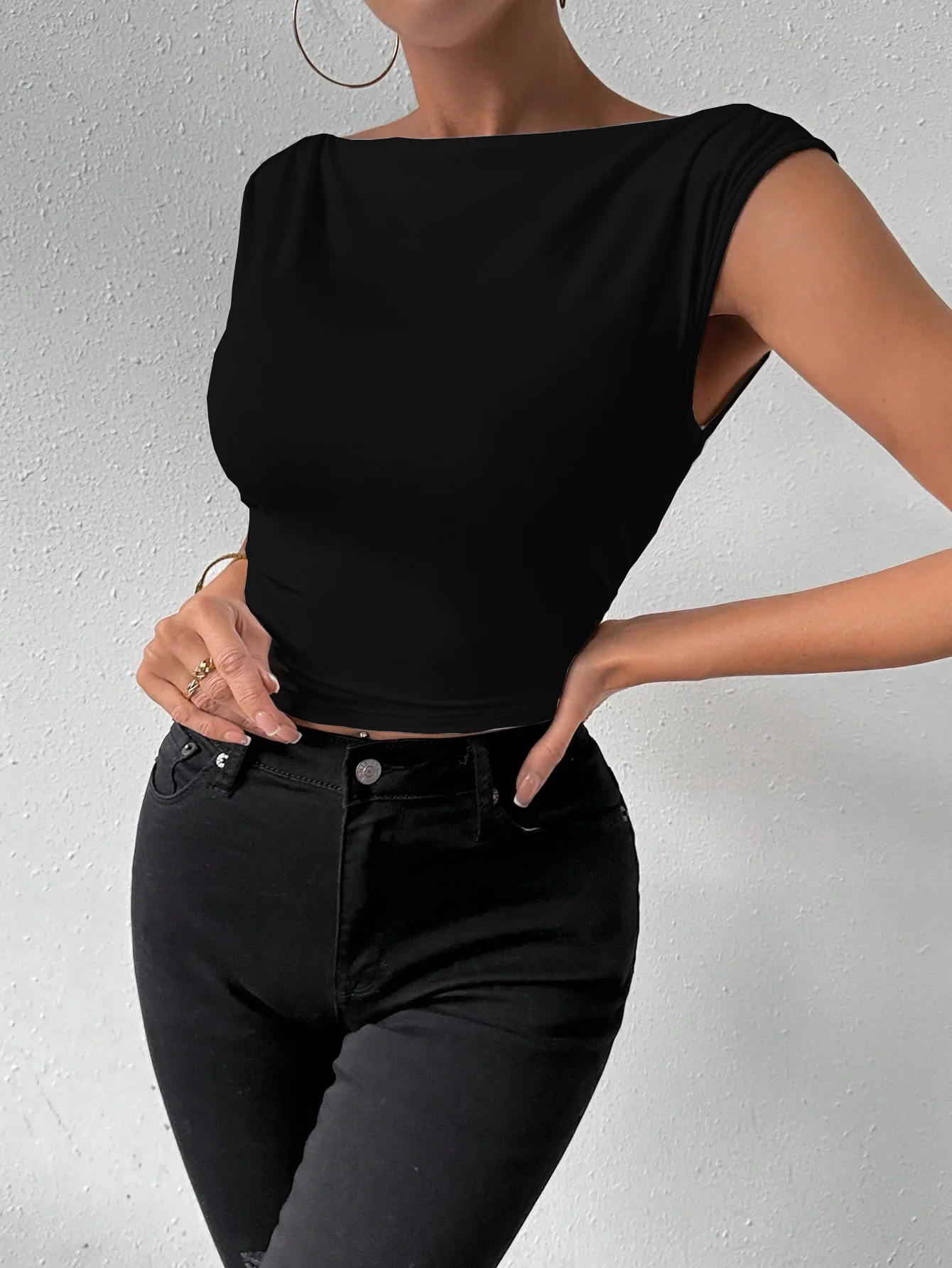 Backless Twist Knot Tank Top - Image 9