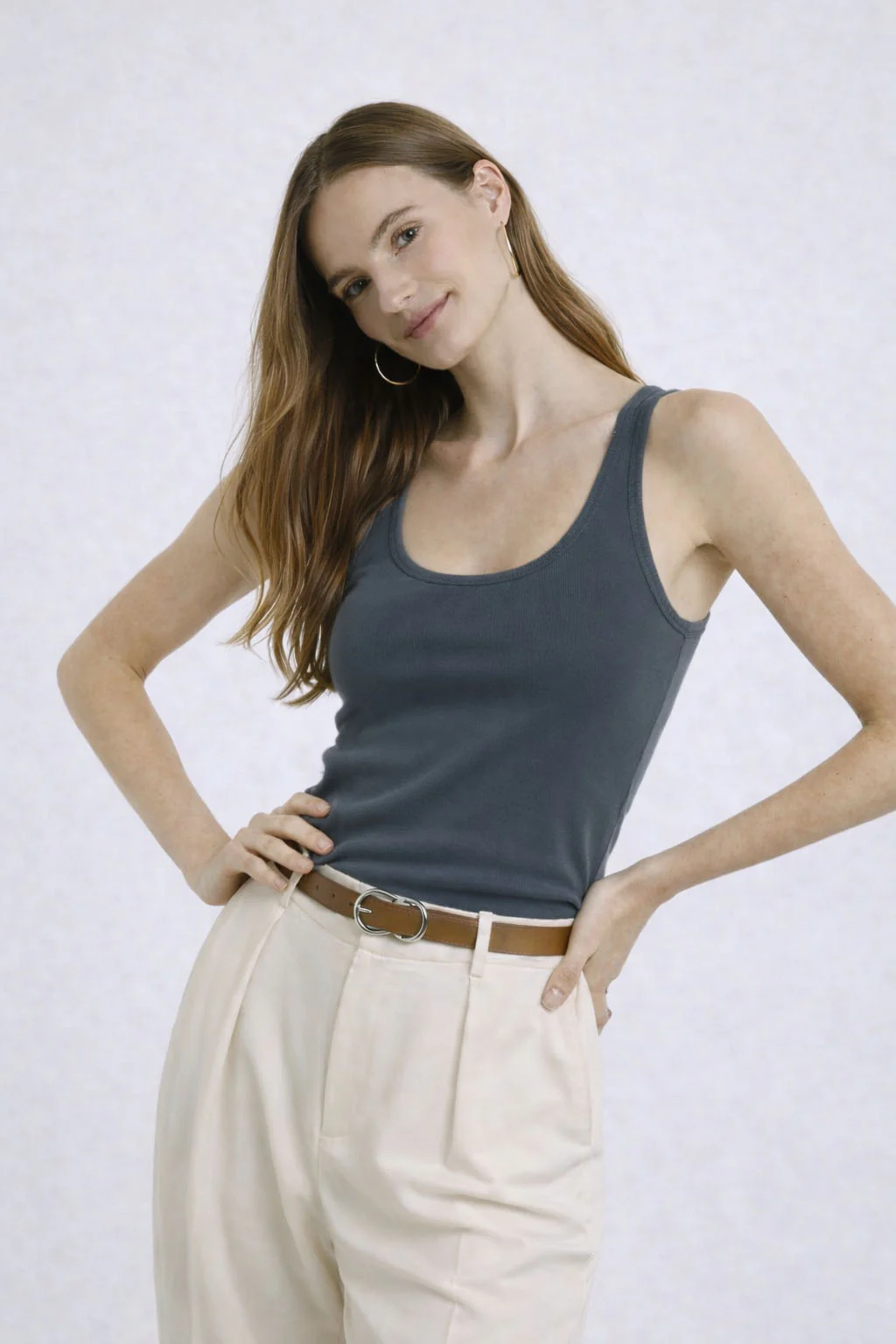 Basic Padded Sleeveless Top - Image 14