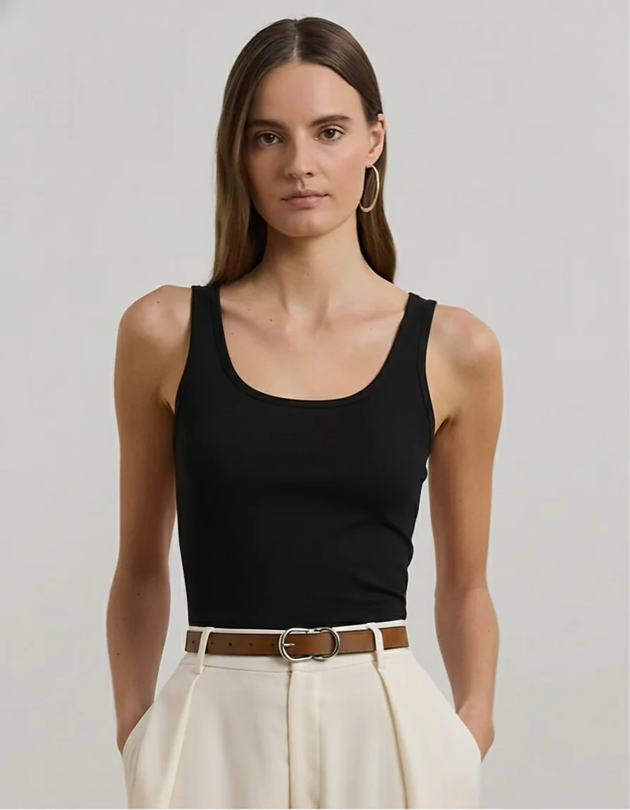 Basic Padded Sleeveless Top - Image 5