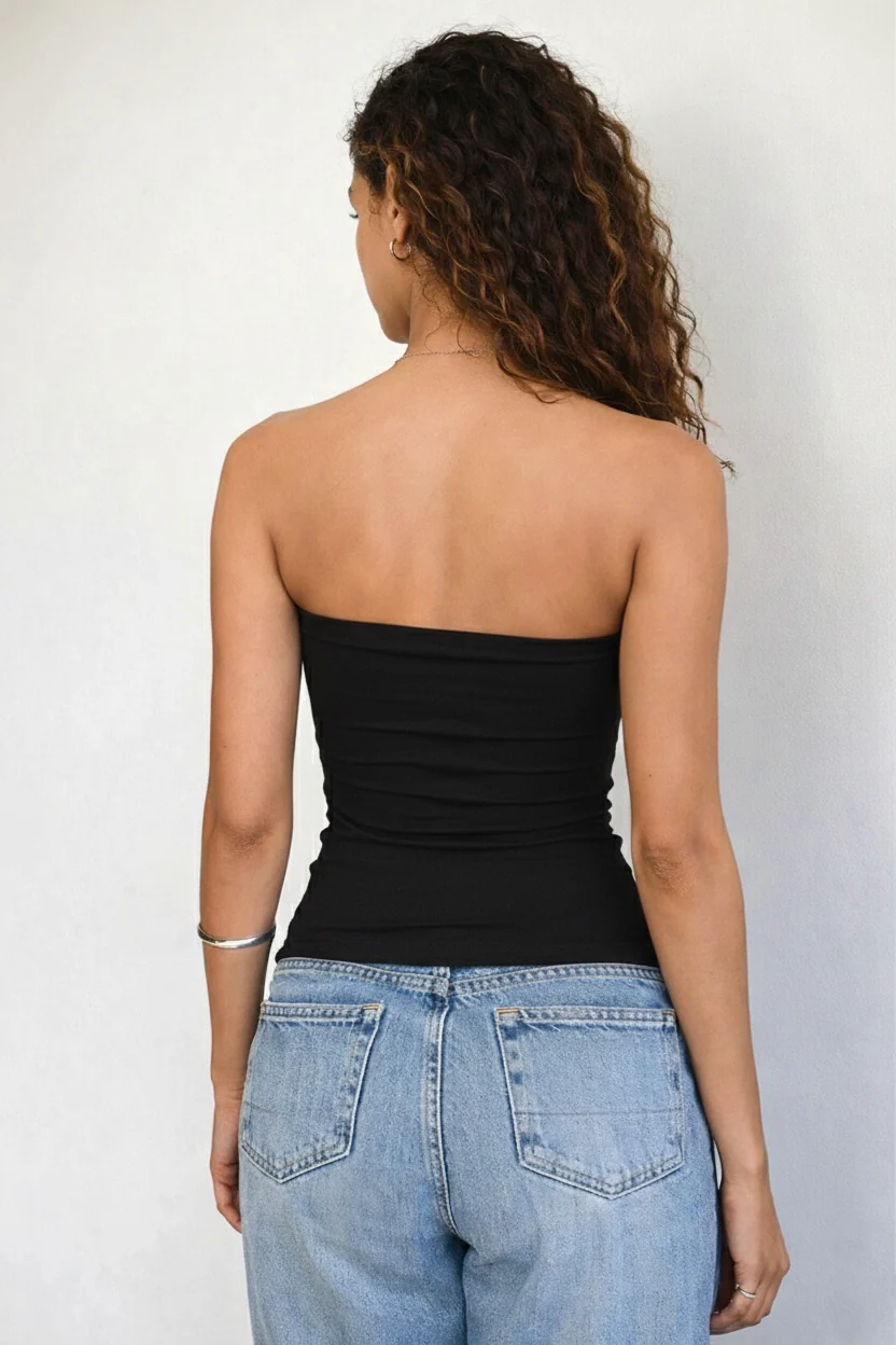 Basic Strapless Tube Top - Image 3