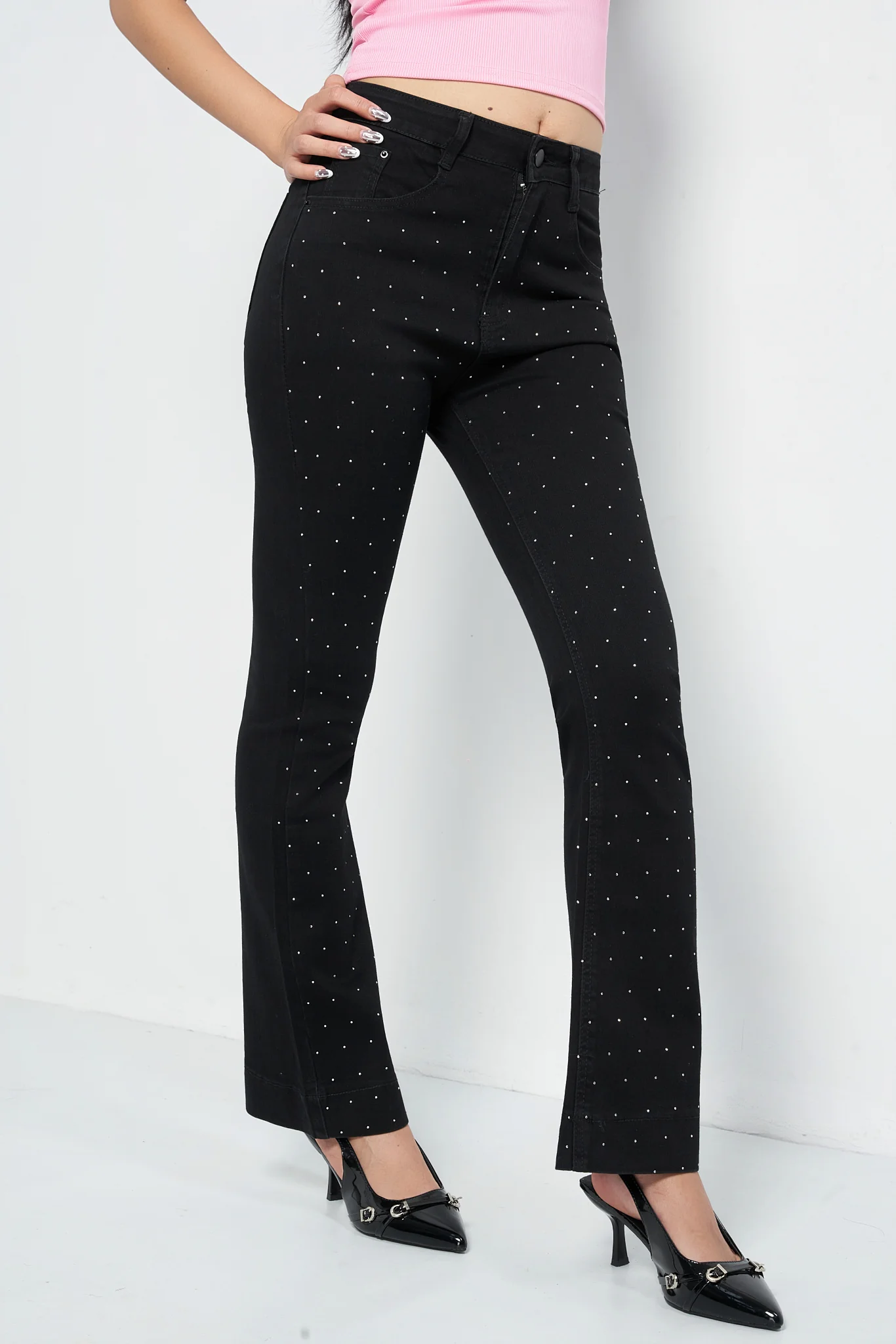 Black Blaze Bootcut Jeans - Image 2