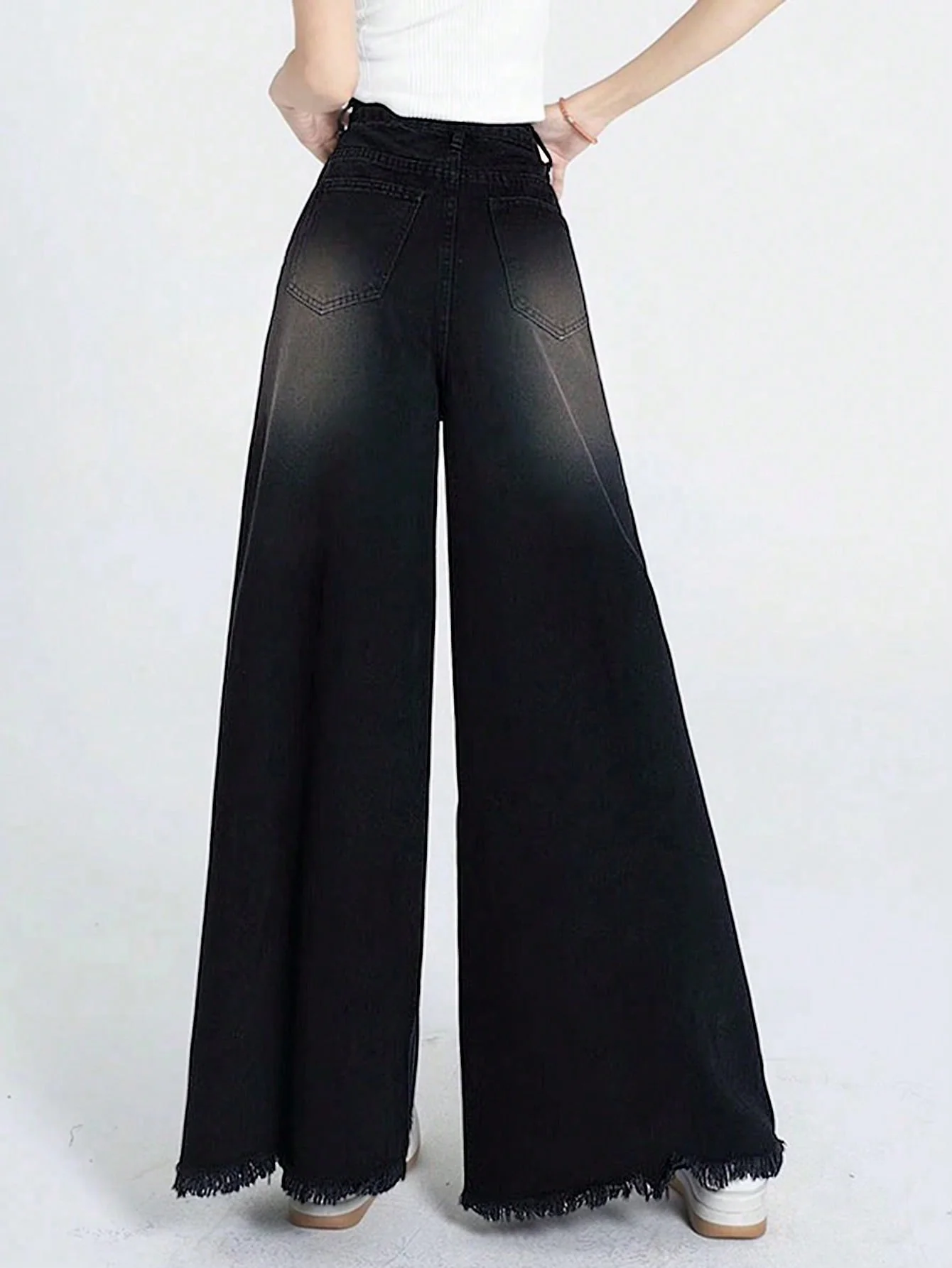 Black Flame Extra Wide Jeans - Image 16