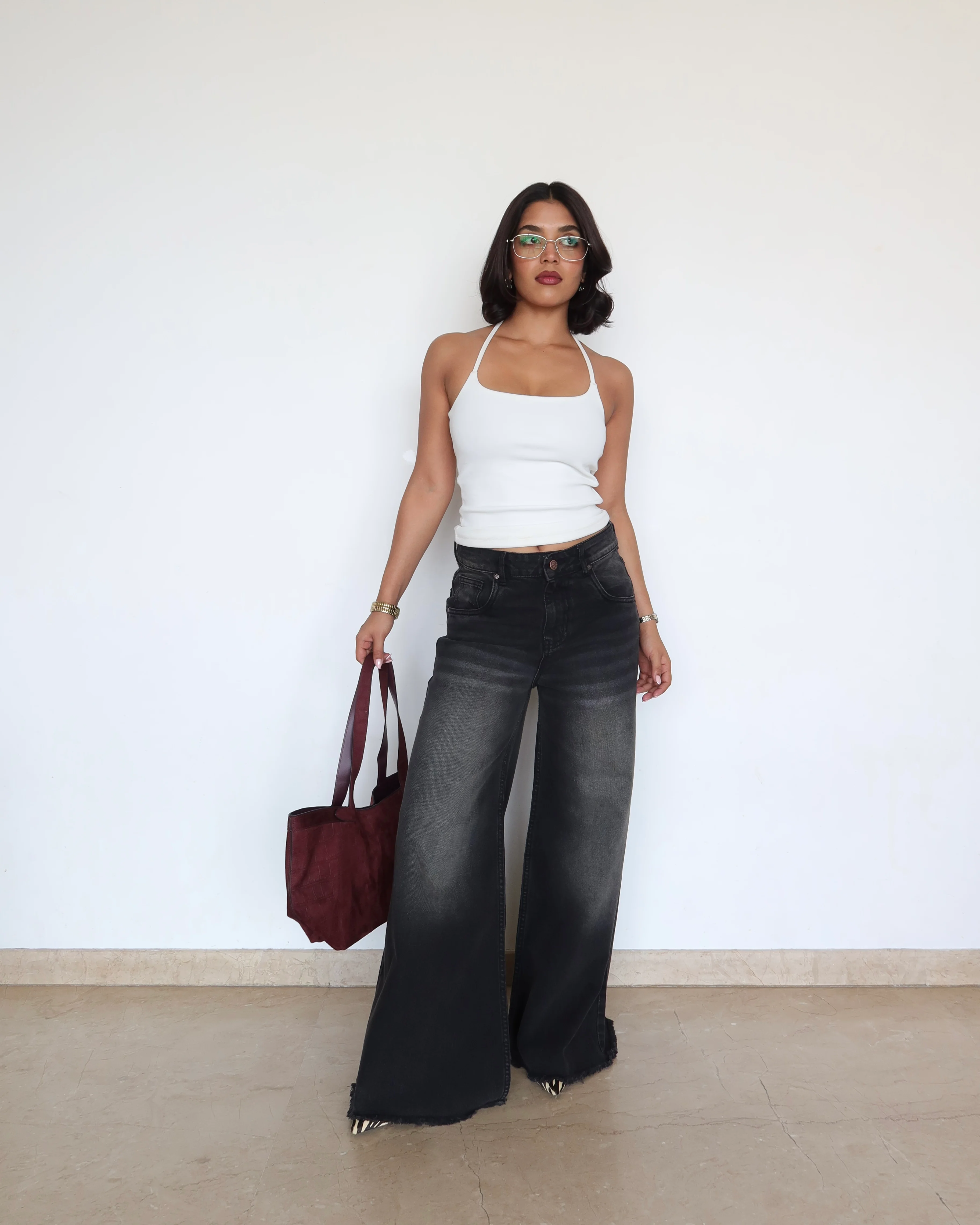 Black Flame Extra Wide Jeans - Image 7