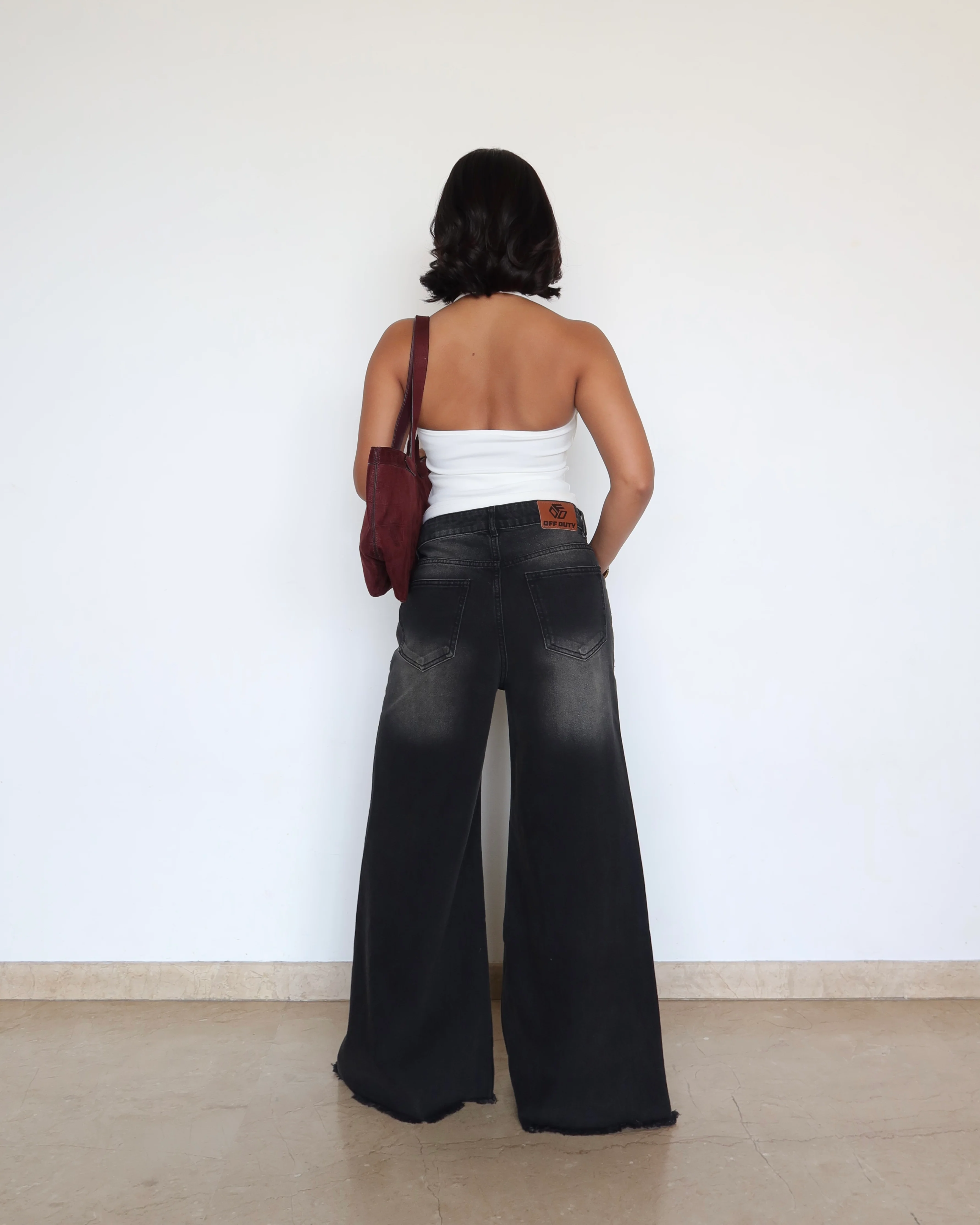 Black Flame Extra Wide Jeans - Image 9