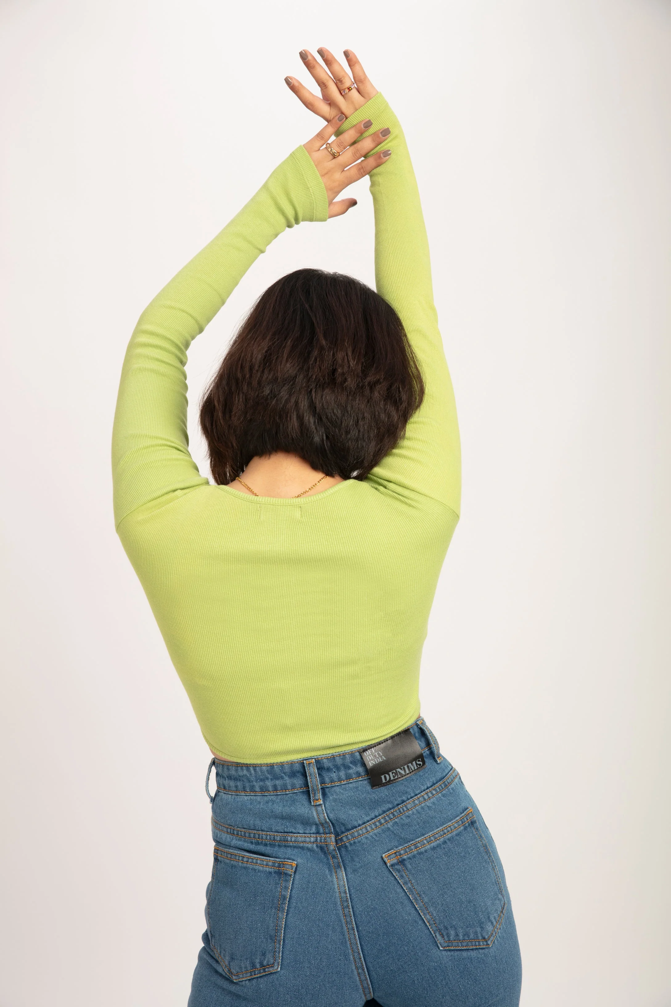 Black Long Sleeve Corset Top - Image 6