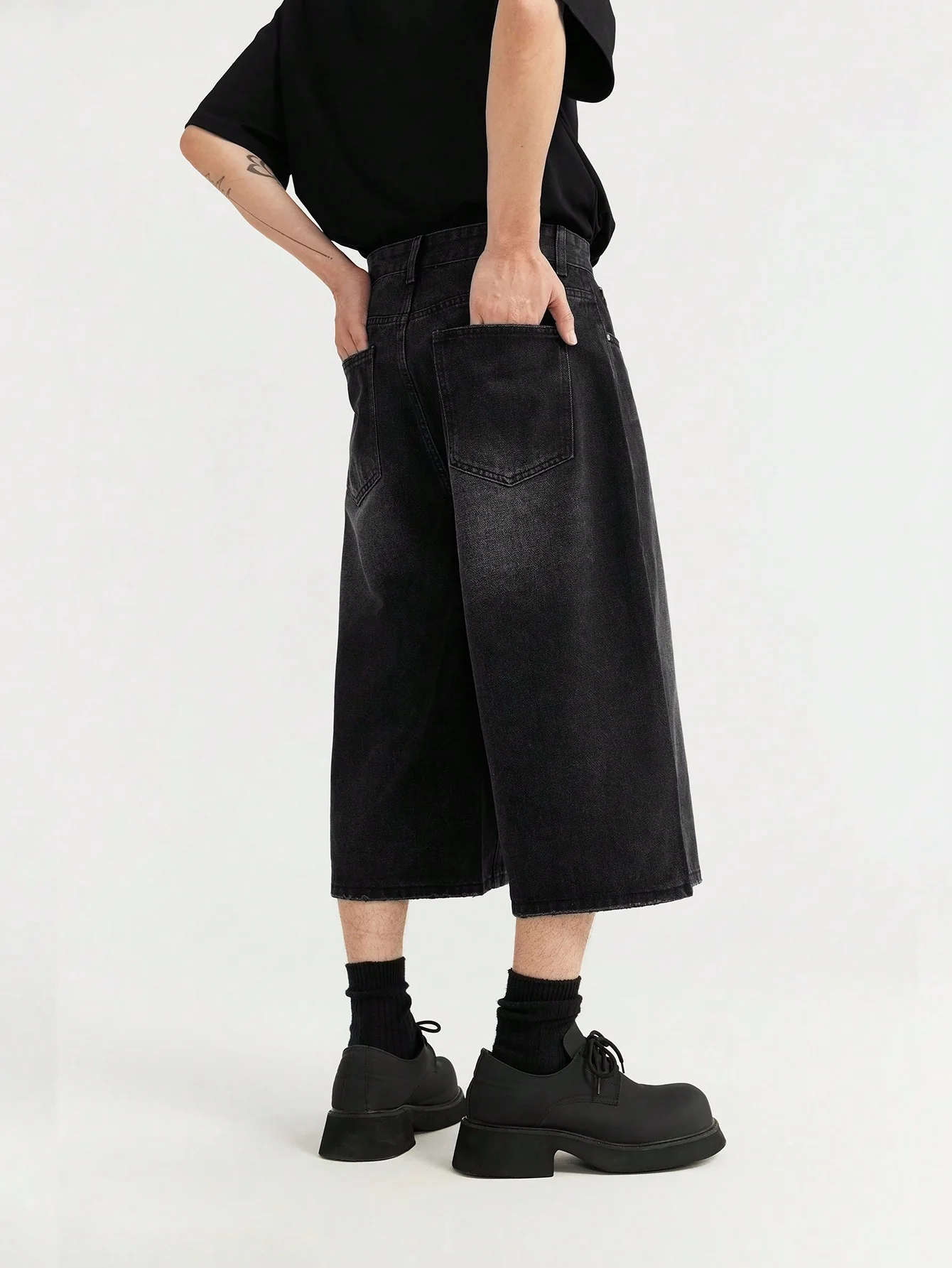 Black Shadow Drift Jorts - Image 5