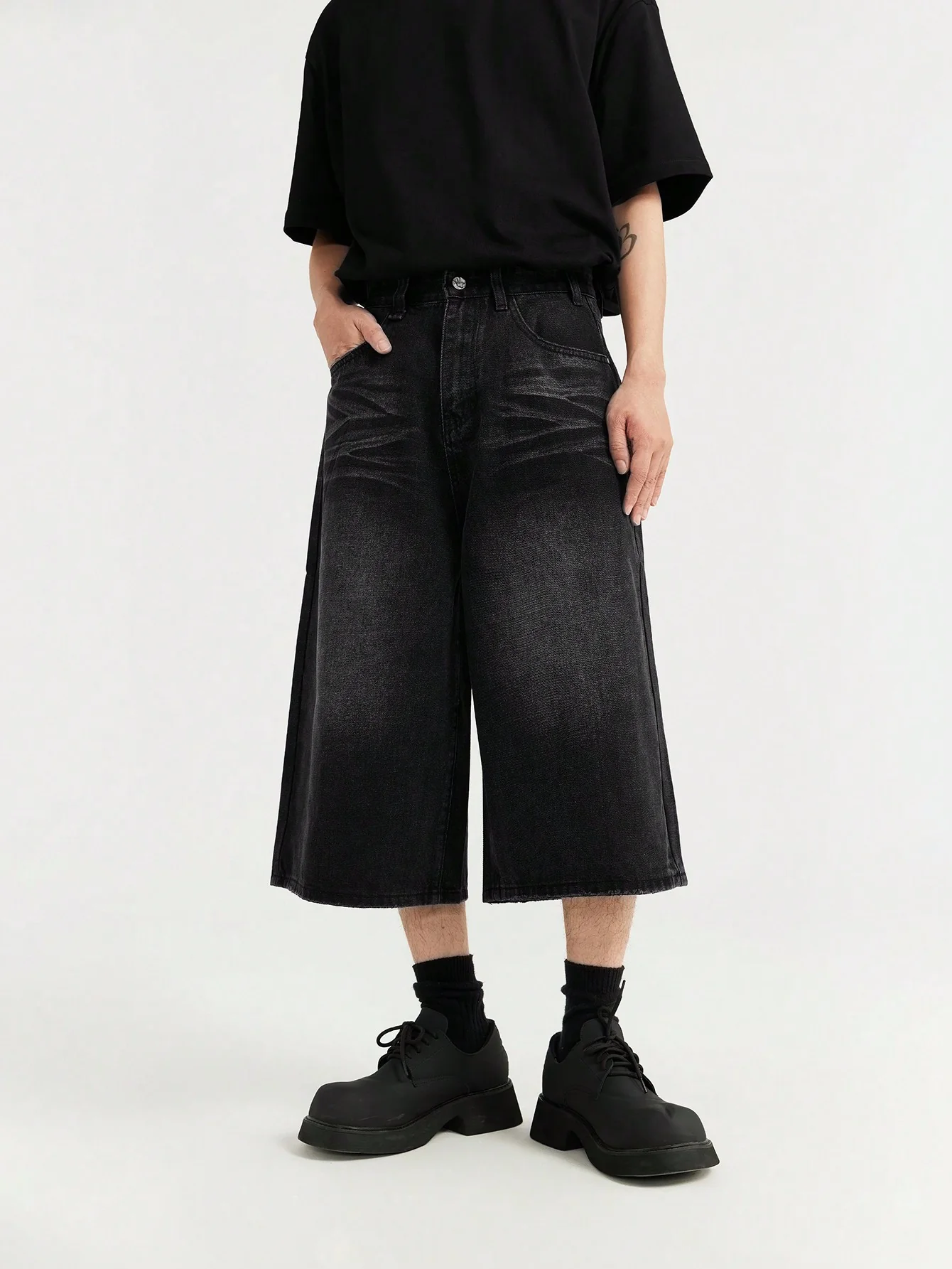 Black Shadow Drift Jorts - Image 6