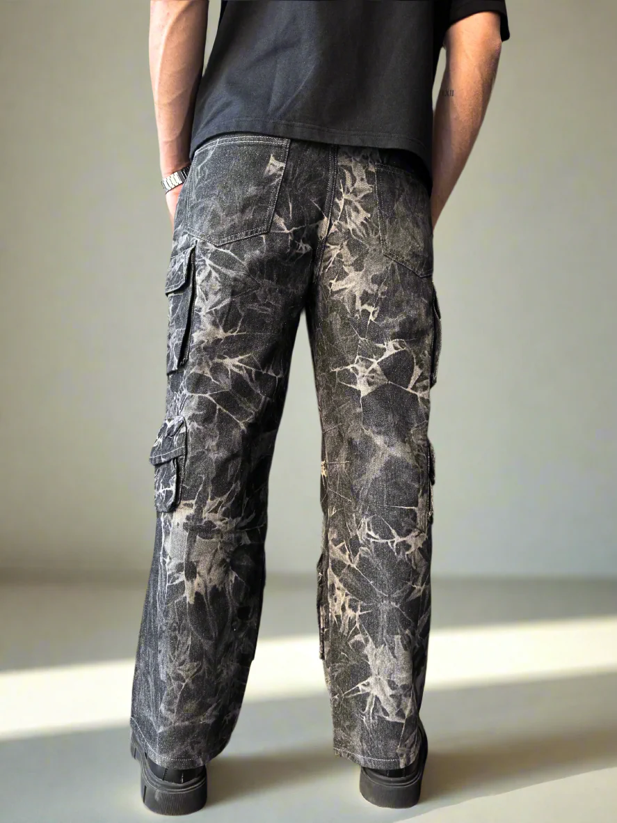 Bleach Flake Cargo Denim - Image 4