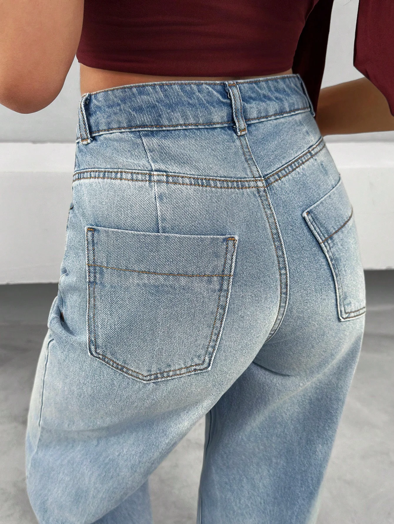 Bling Bleach Wide Leg Jeans - Image 6
