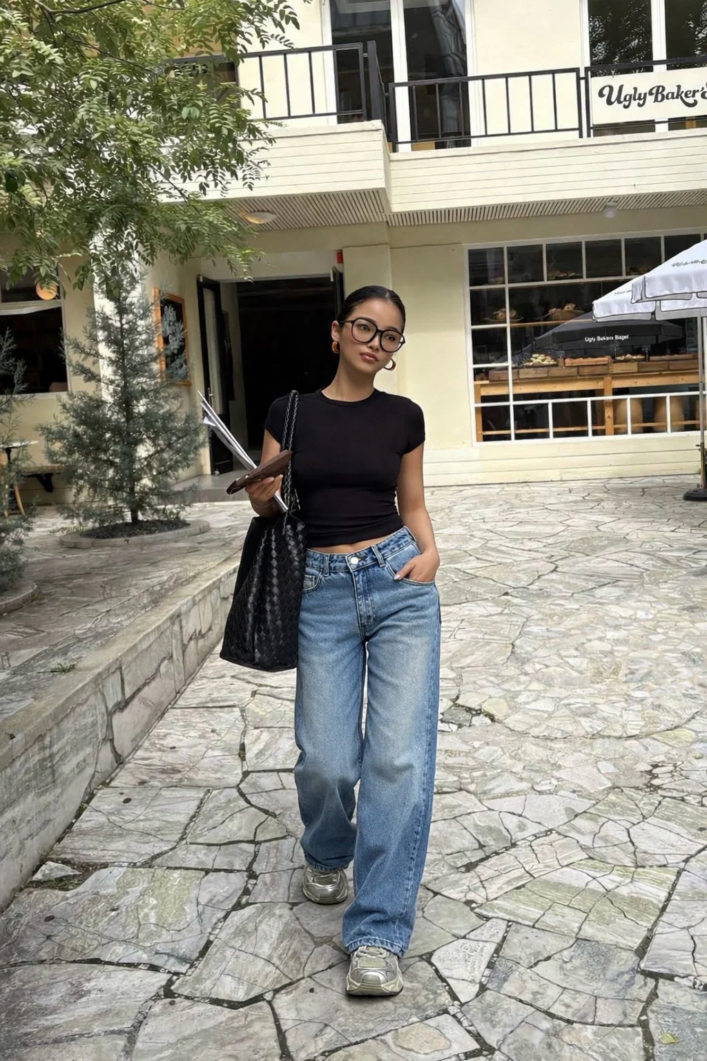 Bling Bleach Wide Leg Jeans - Image 7
