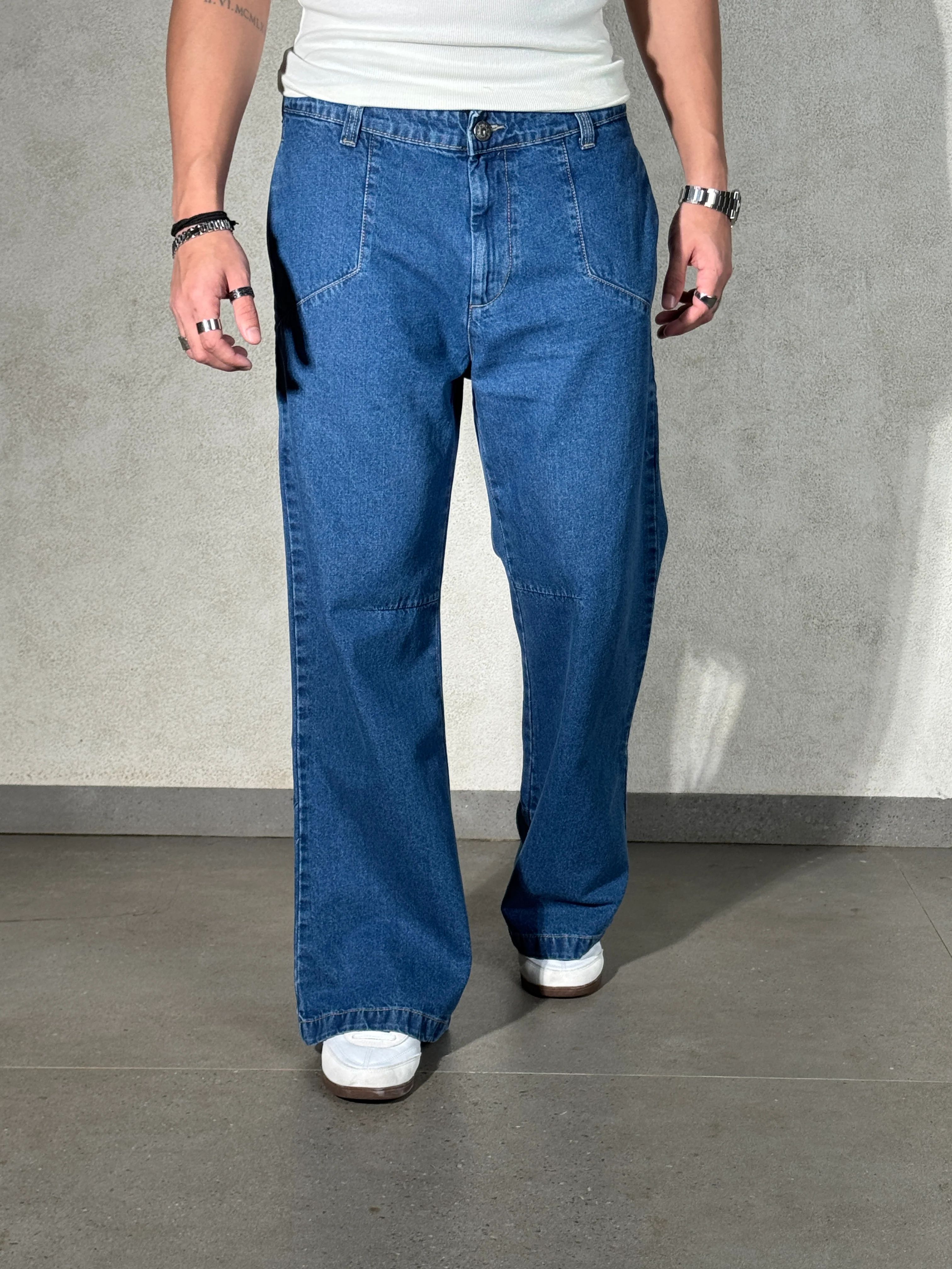 Blue Wild West Wash Jeans - Image 2