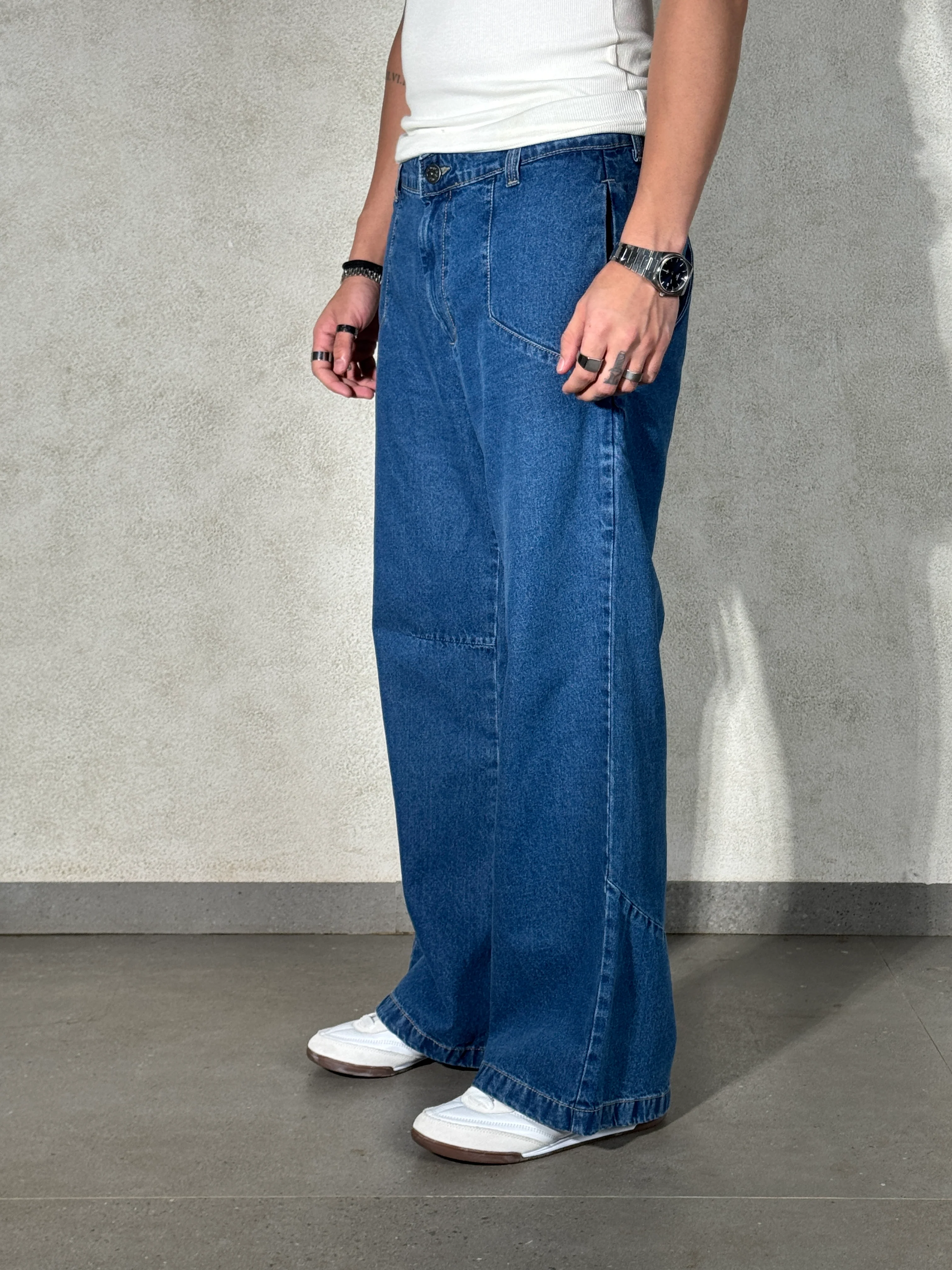 Blue Wild West Wash Jeans - Image 3