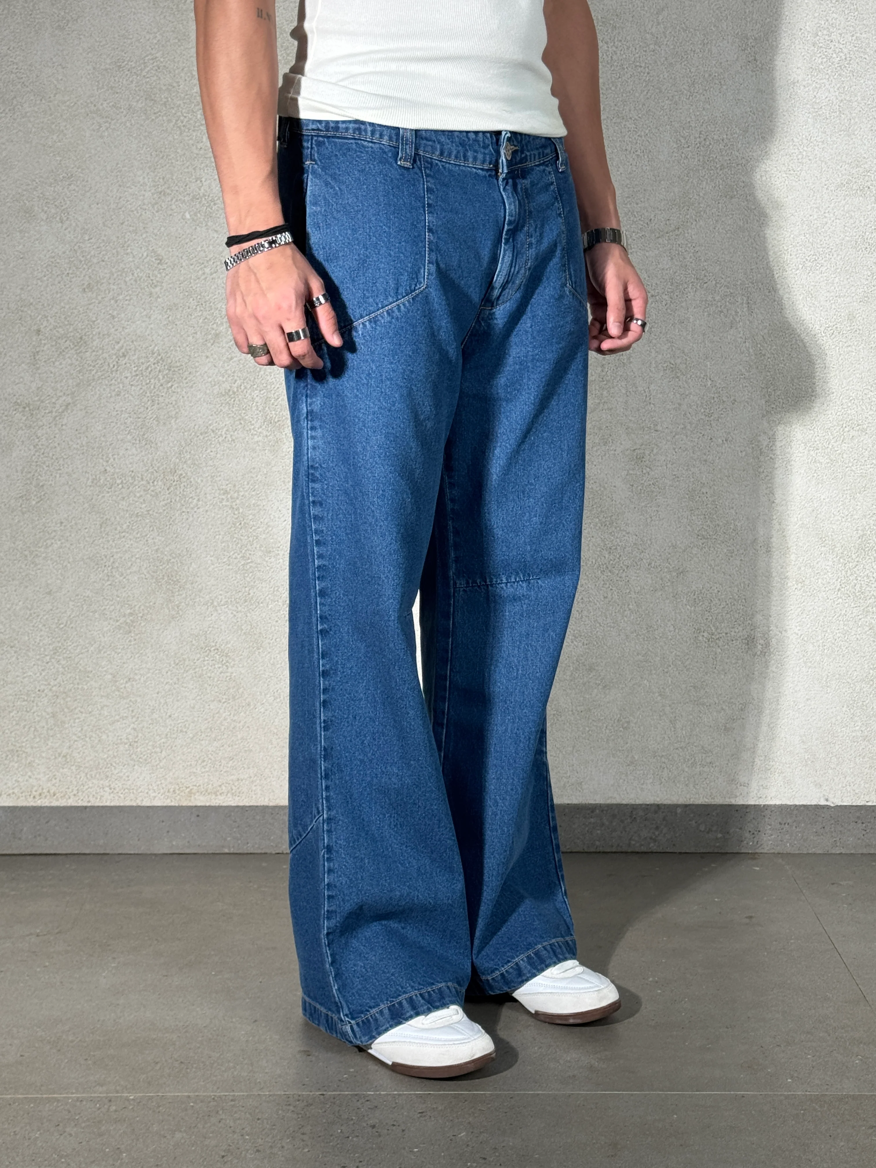 Blue Wild West Wash Jeans - Image 4