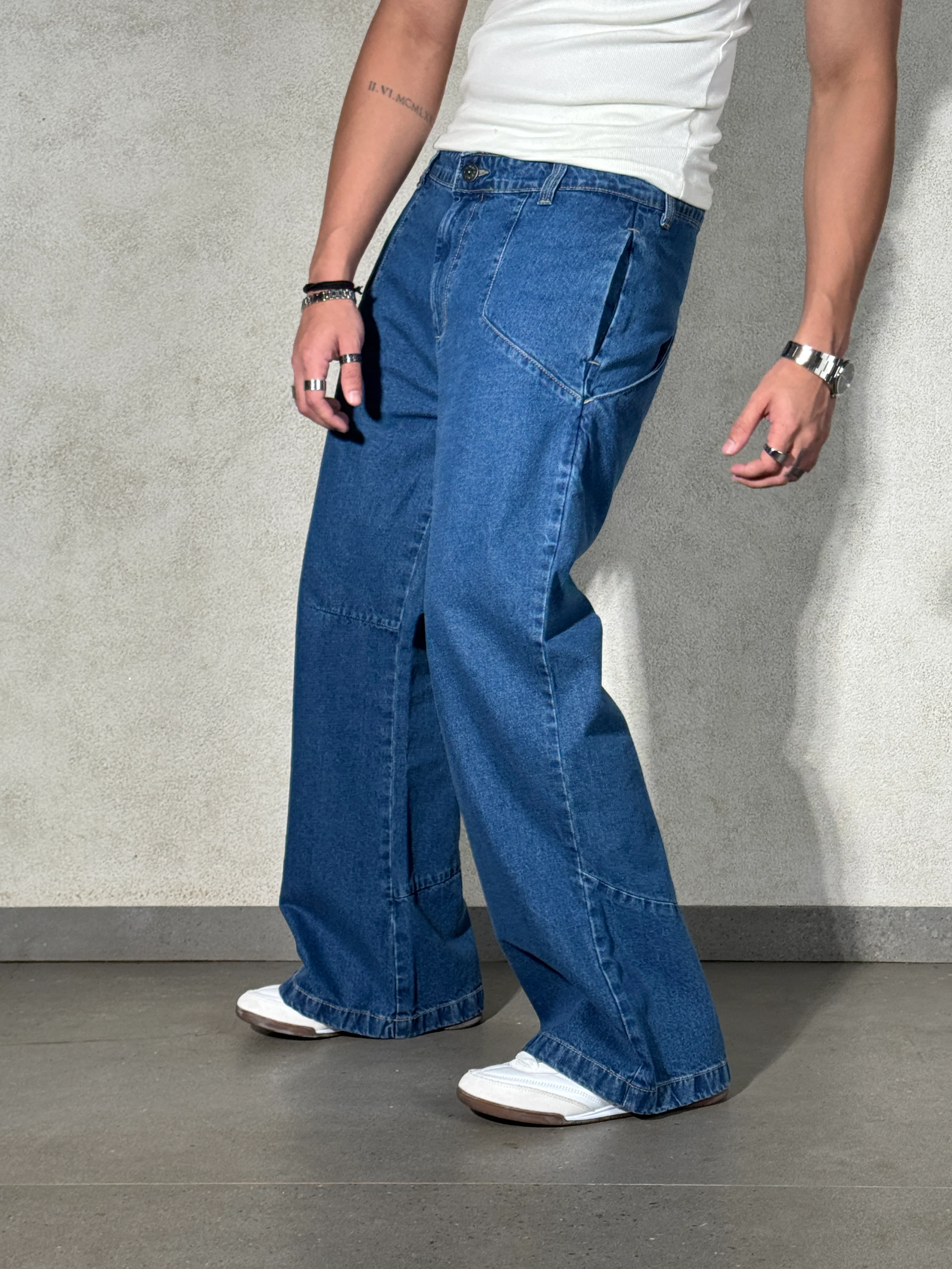 Blue Wild West Wash Jeans - Image 6