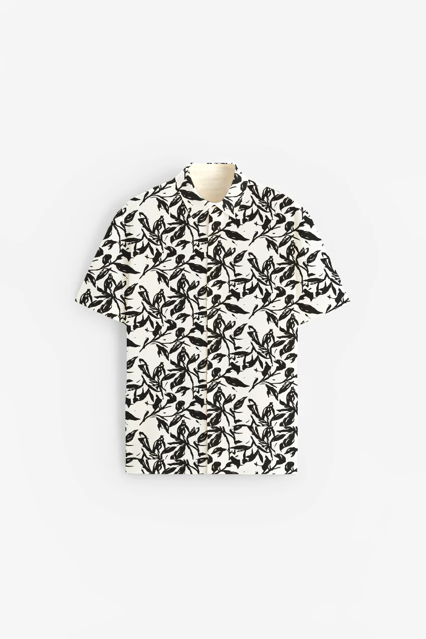 Boho Black Short Sleeve Shirt - Image 3