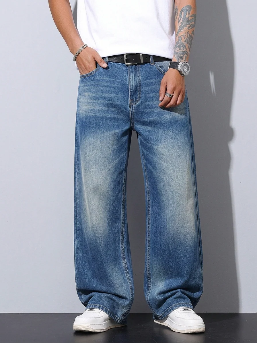 Broken Blue Super Baggy Jeans - Image 4