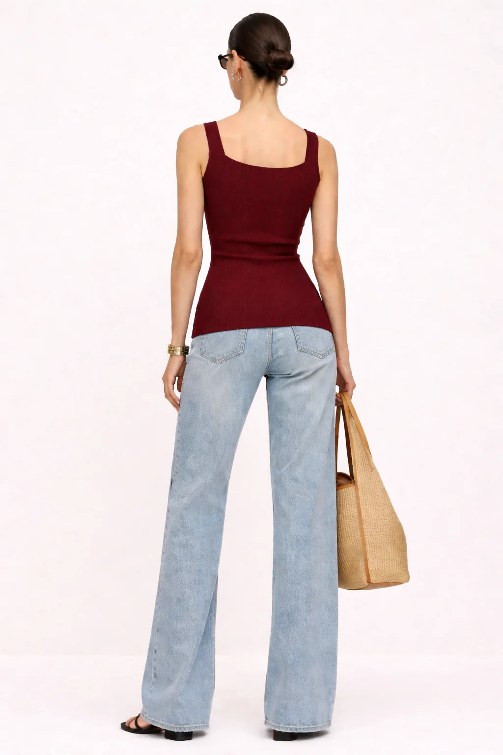 Camelia Button Details Vest Top - Image 14