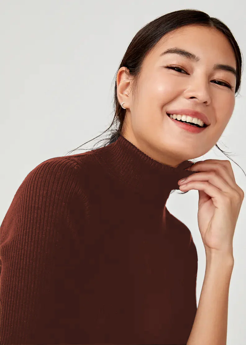City Girl Mock Neck Half Sleeves Top - Image 8