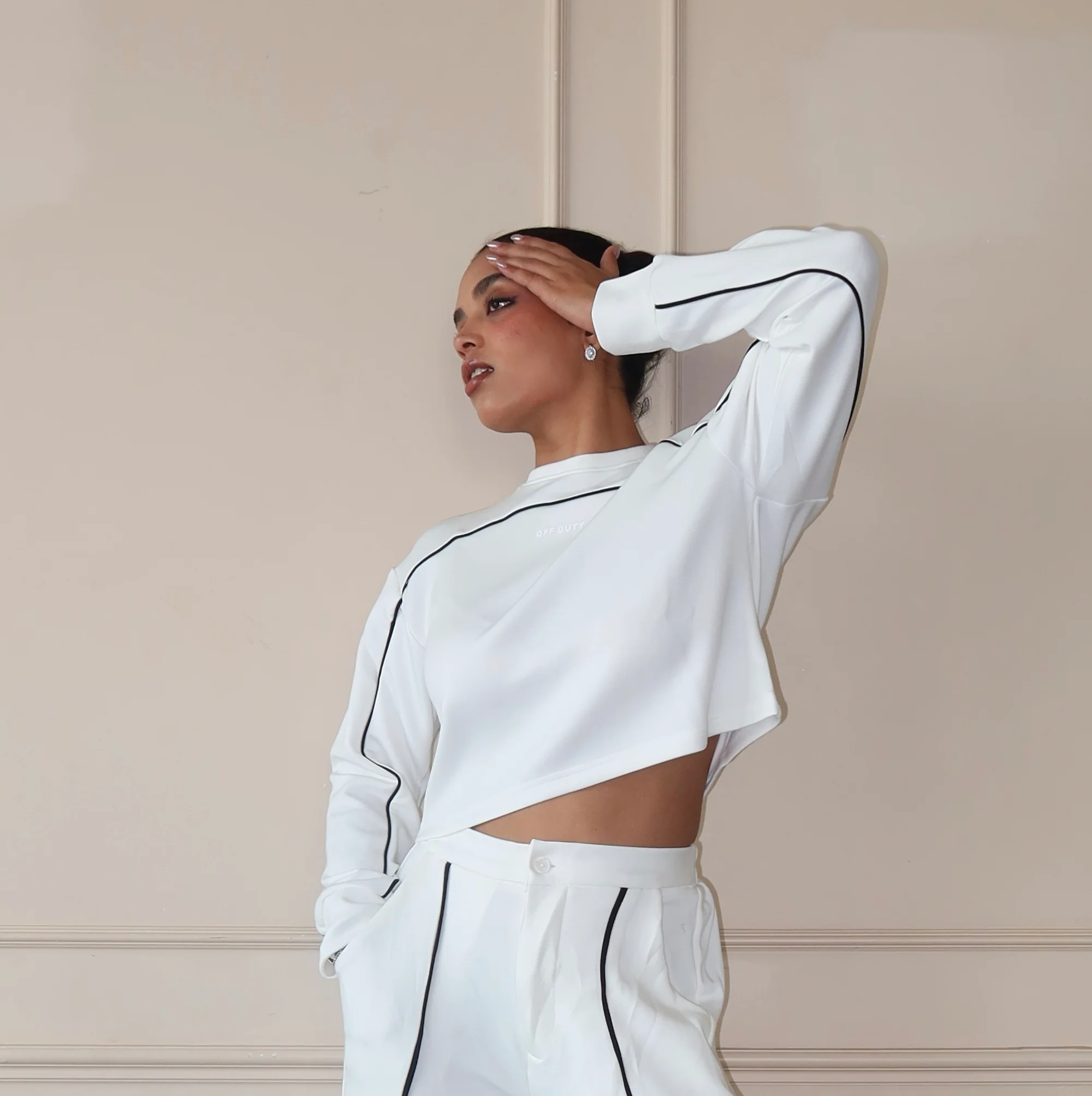 Cloud Contrast Full Sleeve Top - Image 2