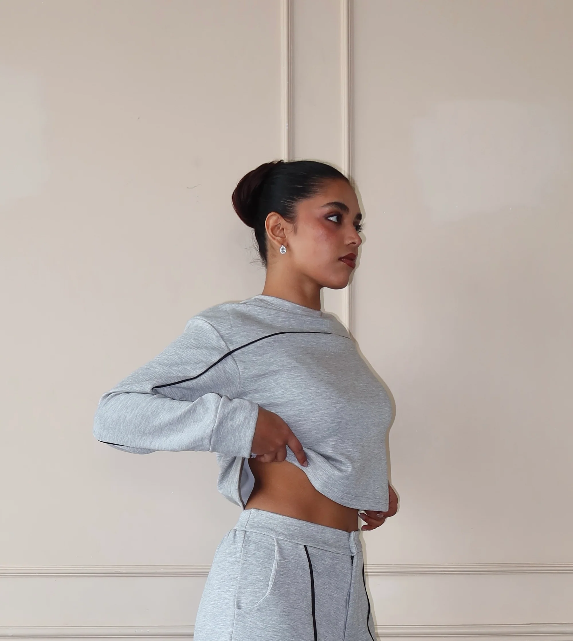 Cloud Contrast Full Sleeve Top - Image 31