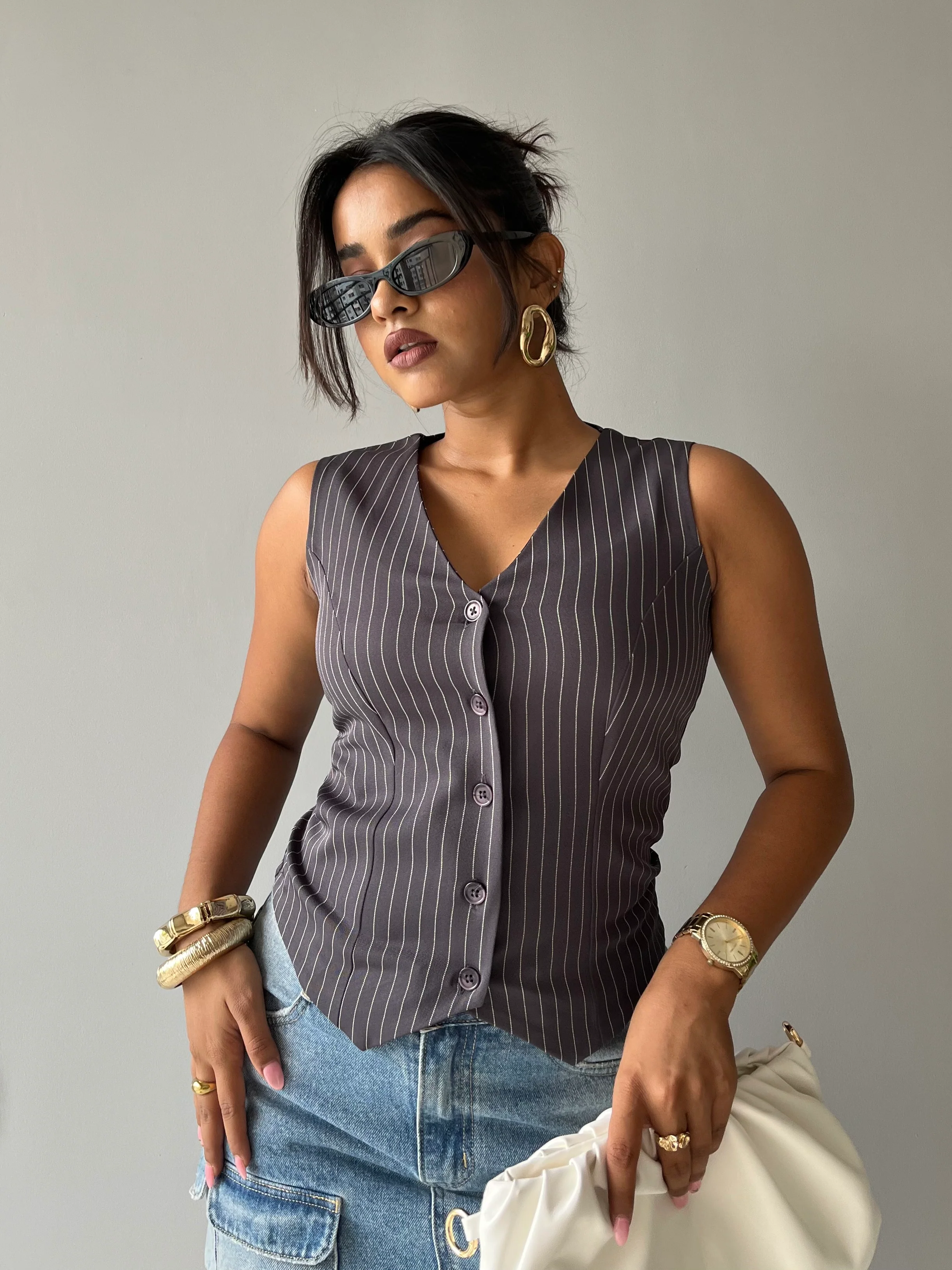 Contoured Stripe Vest - Image 10