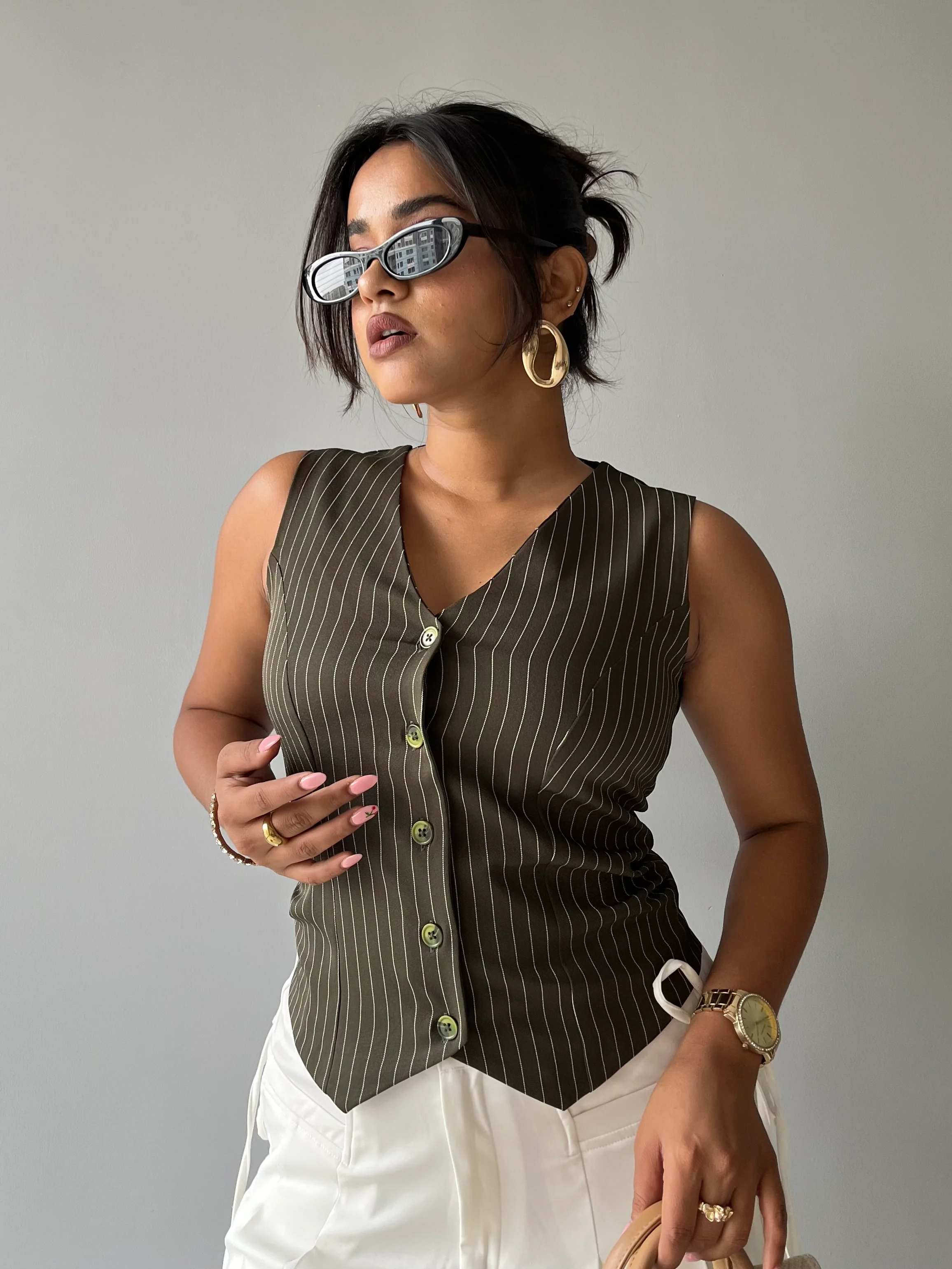 Contoured Stripe Vest - Image 11
