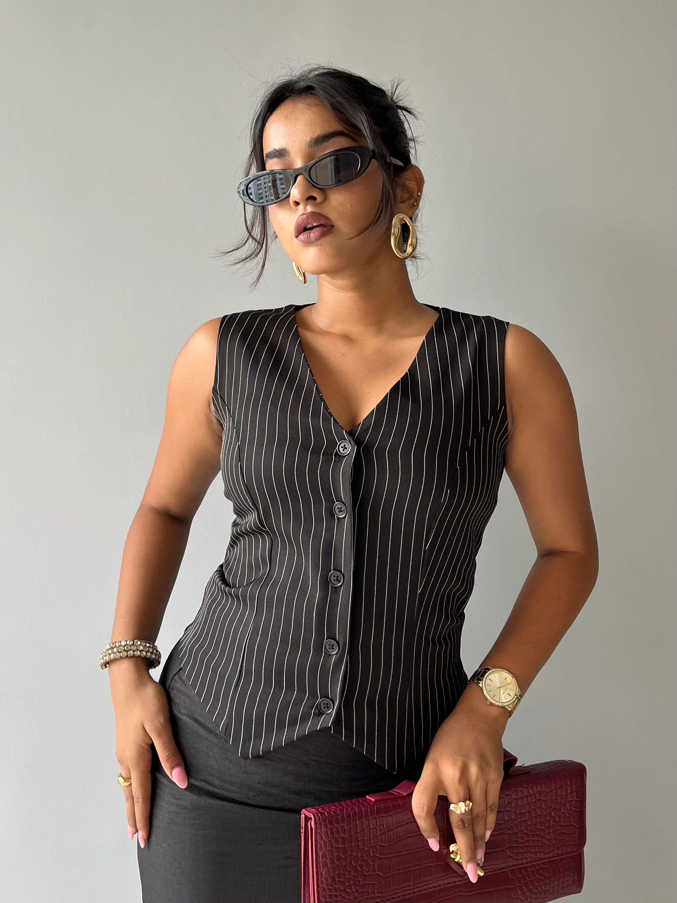 Contoured Stripe Vest - Image 2