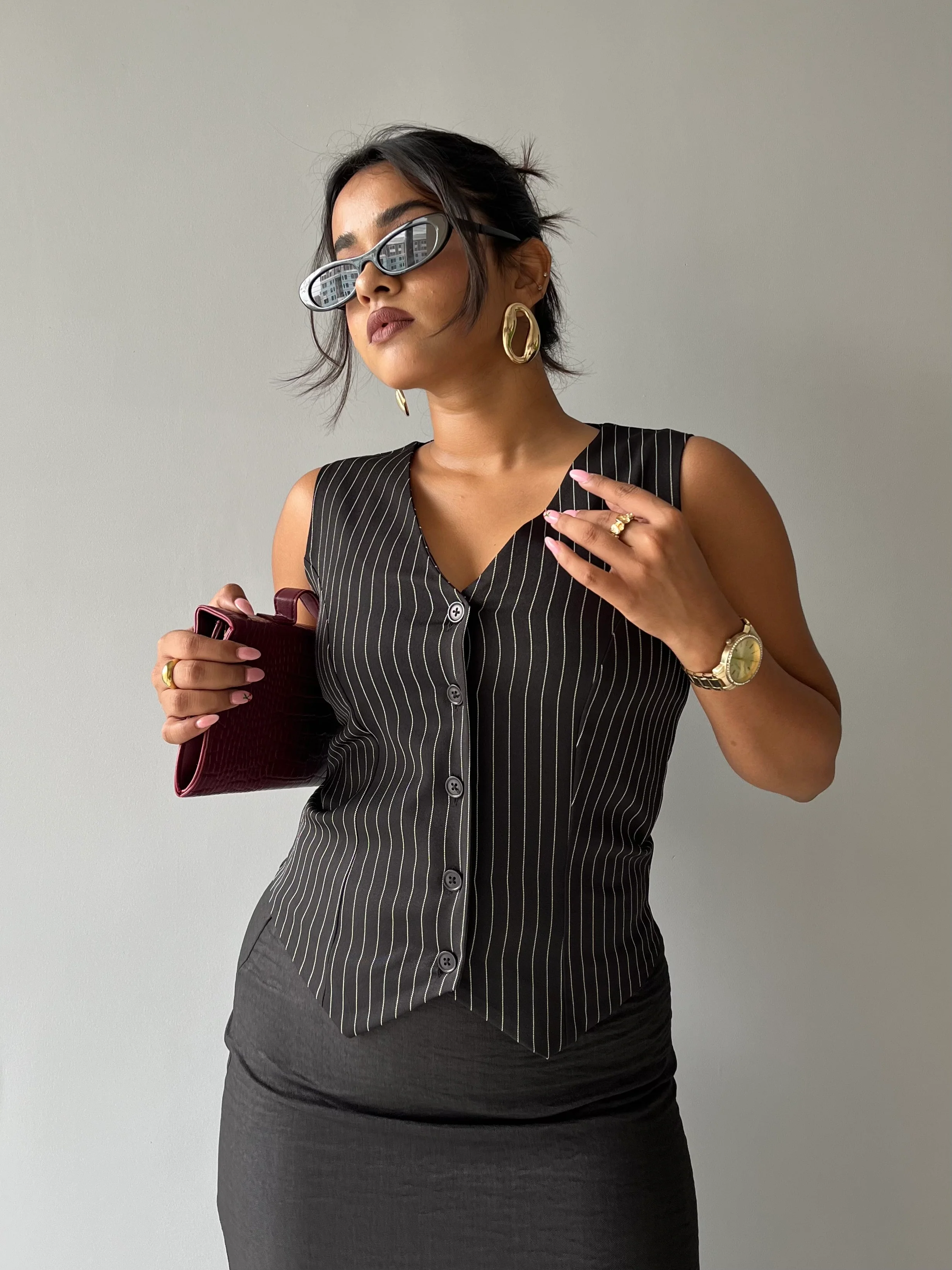 Contoured Stripe Vest - Image 4