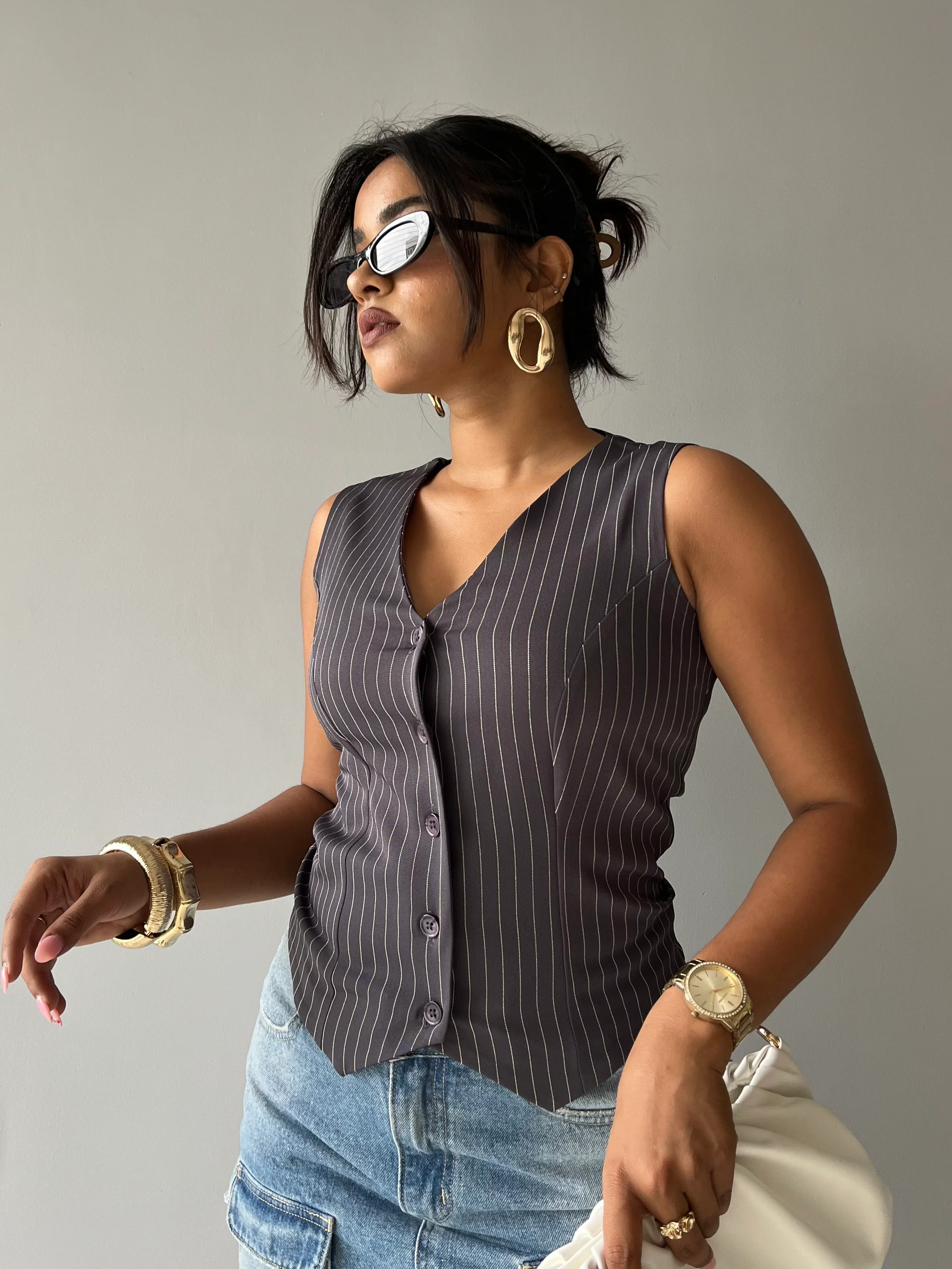 Contoured Stripe Vest - Image 5