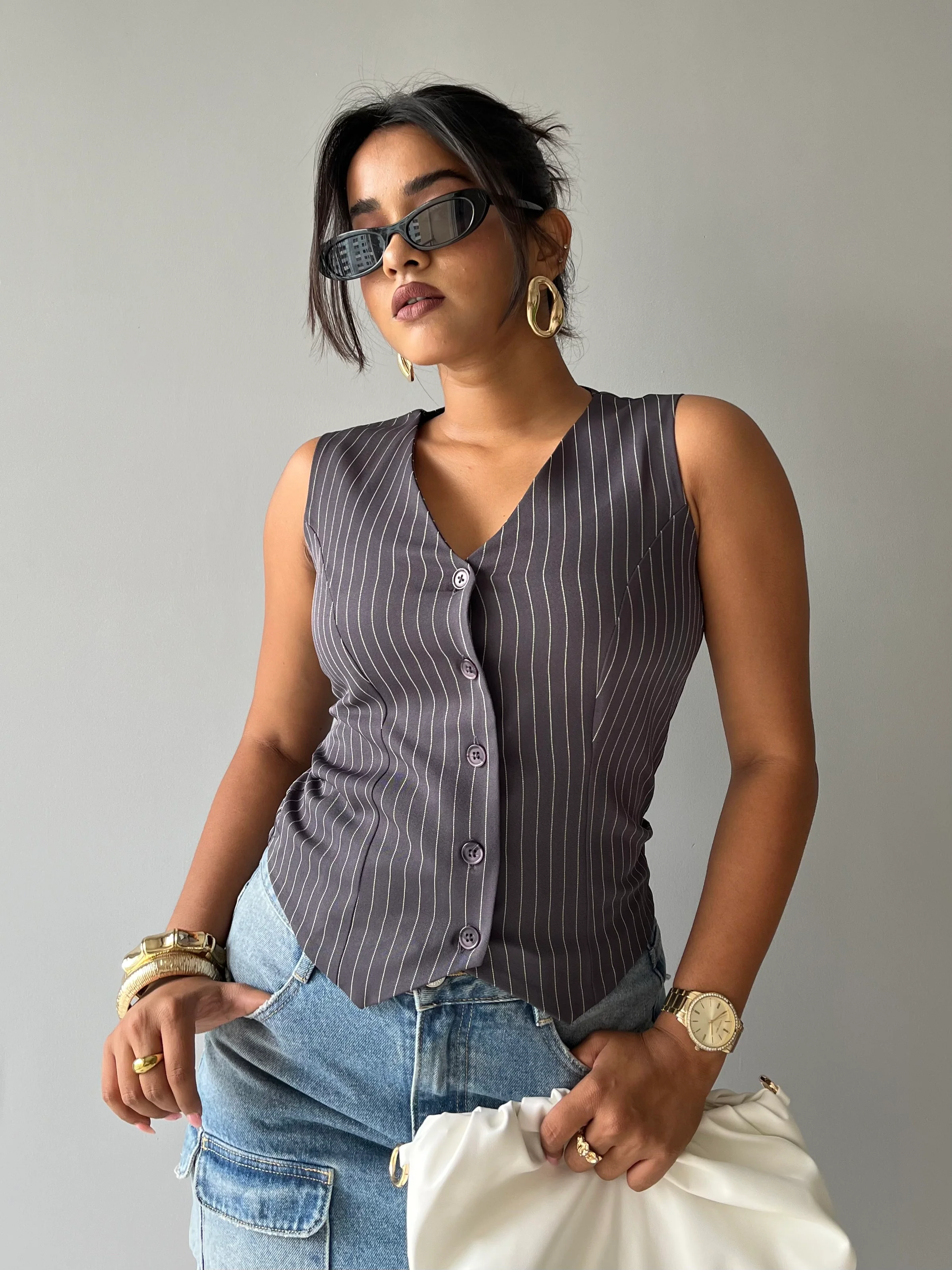 Contoured Stripe Vest - Image 7