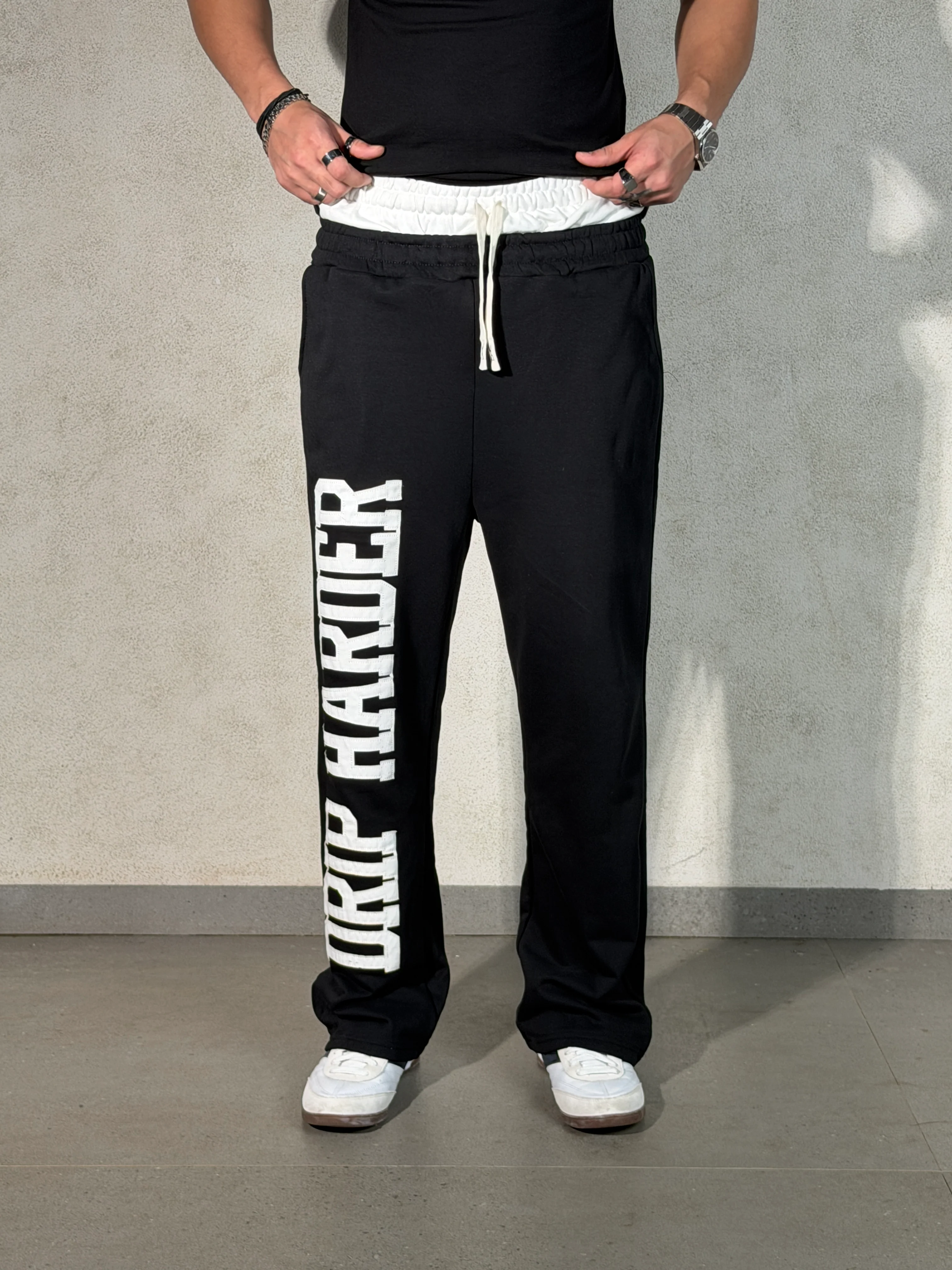 Contrast Belted Drip Harder Joggers - Image 7