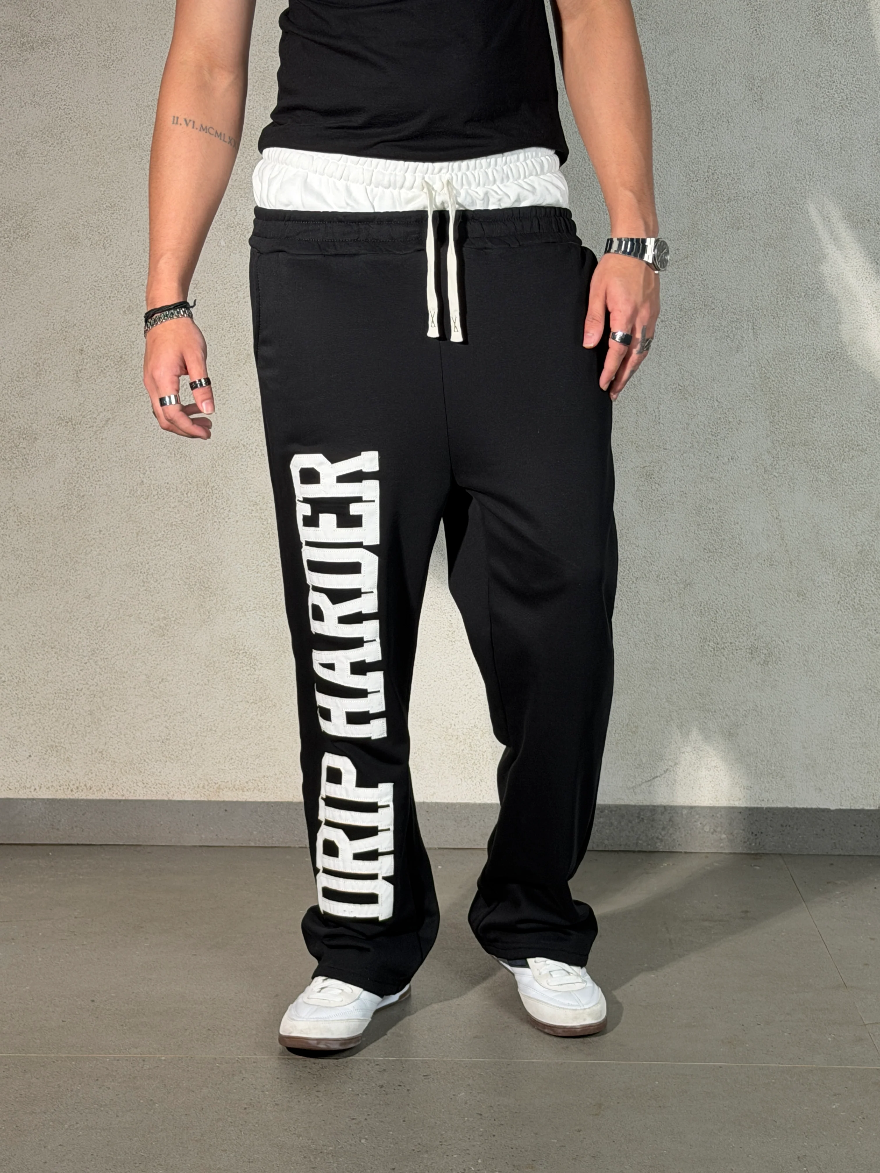 Contrast Belted Drip Harder Joggers - Image 9