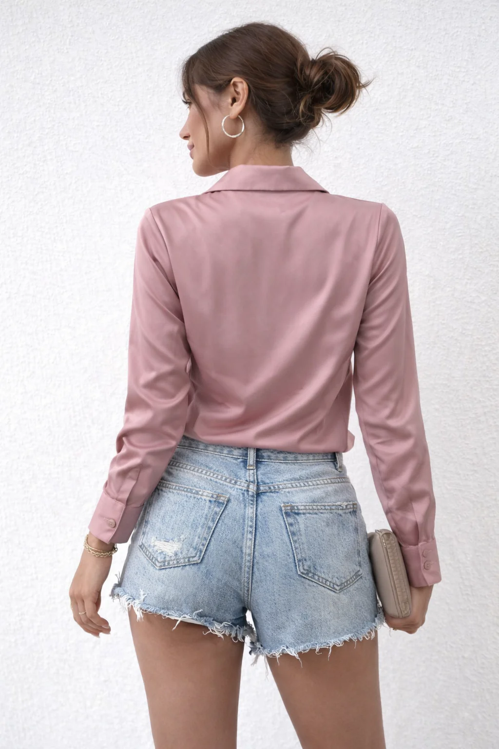 Cowl Neck Collared Blouse - Image 10