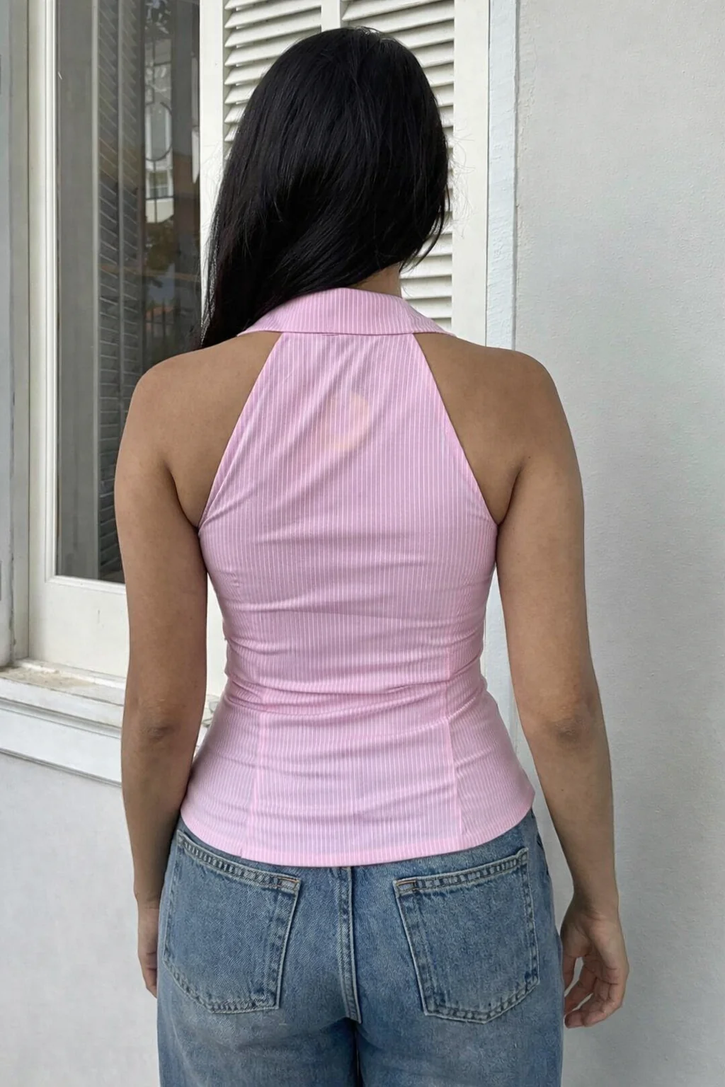 Criss Cross Stripe Top - Image 2