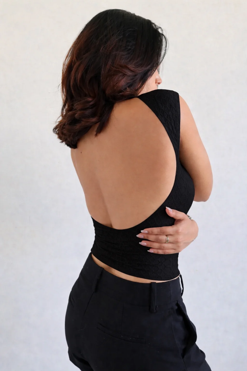 Deep Back Honey Texture Top - Image 2
