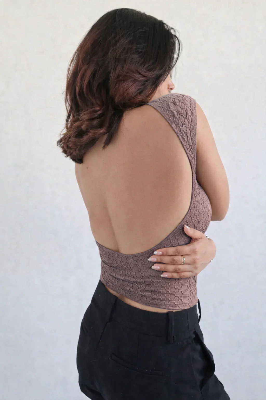 Deep Back Honey Texture Top - Image 6
