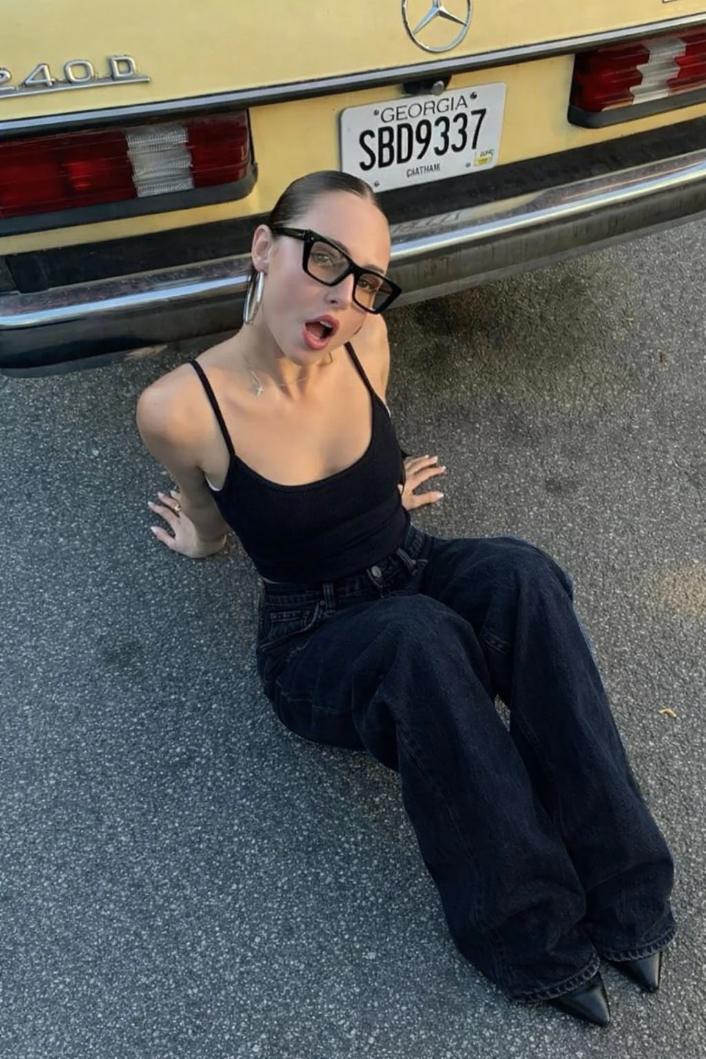 Deep Night Blue Wide Leg Jeans - Image 6