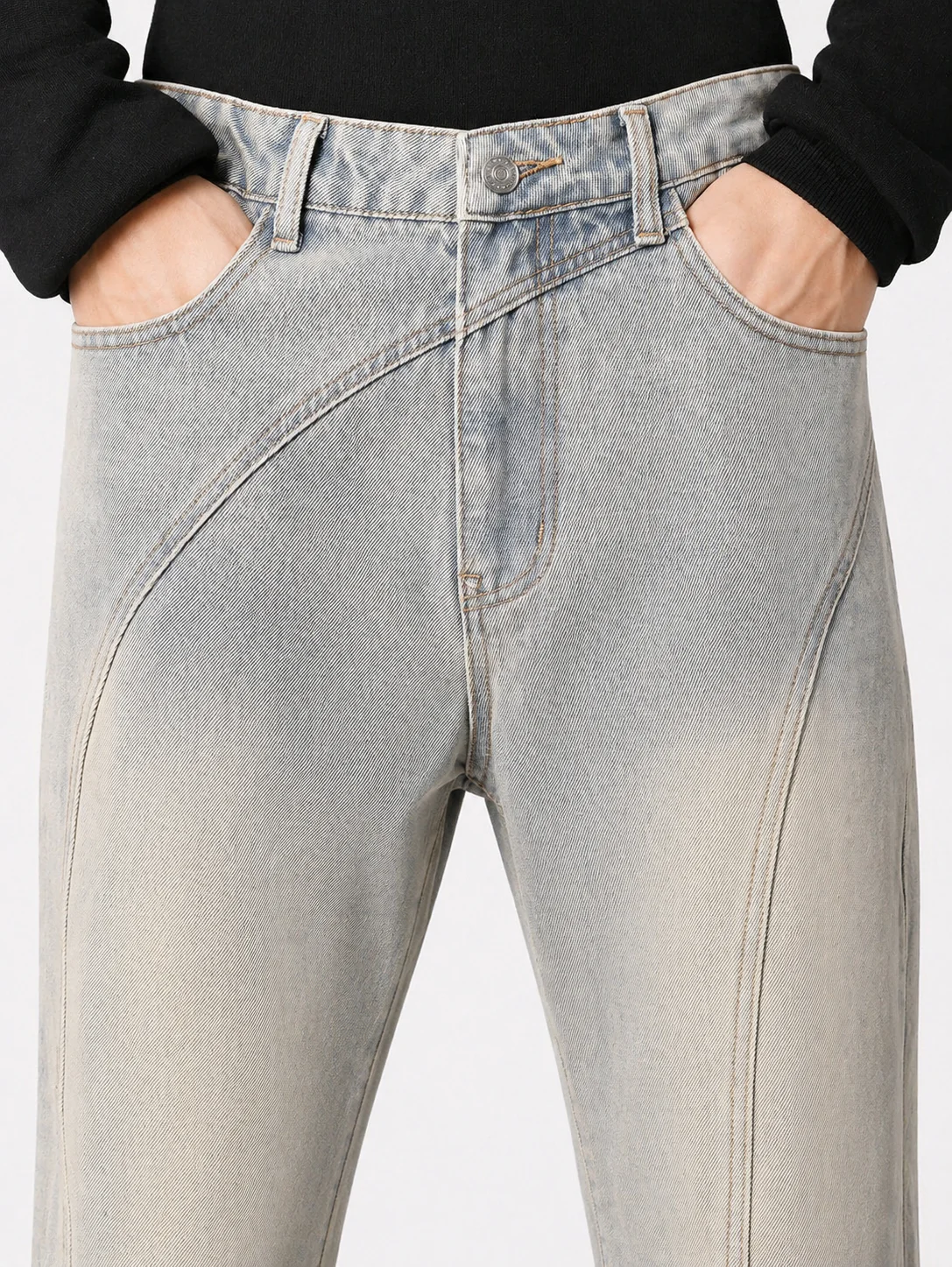 Deform Blue Straight A Line Jeans - Image 4
