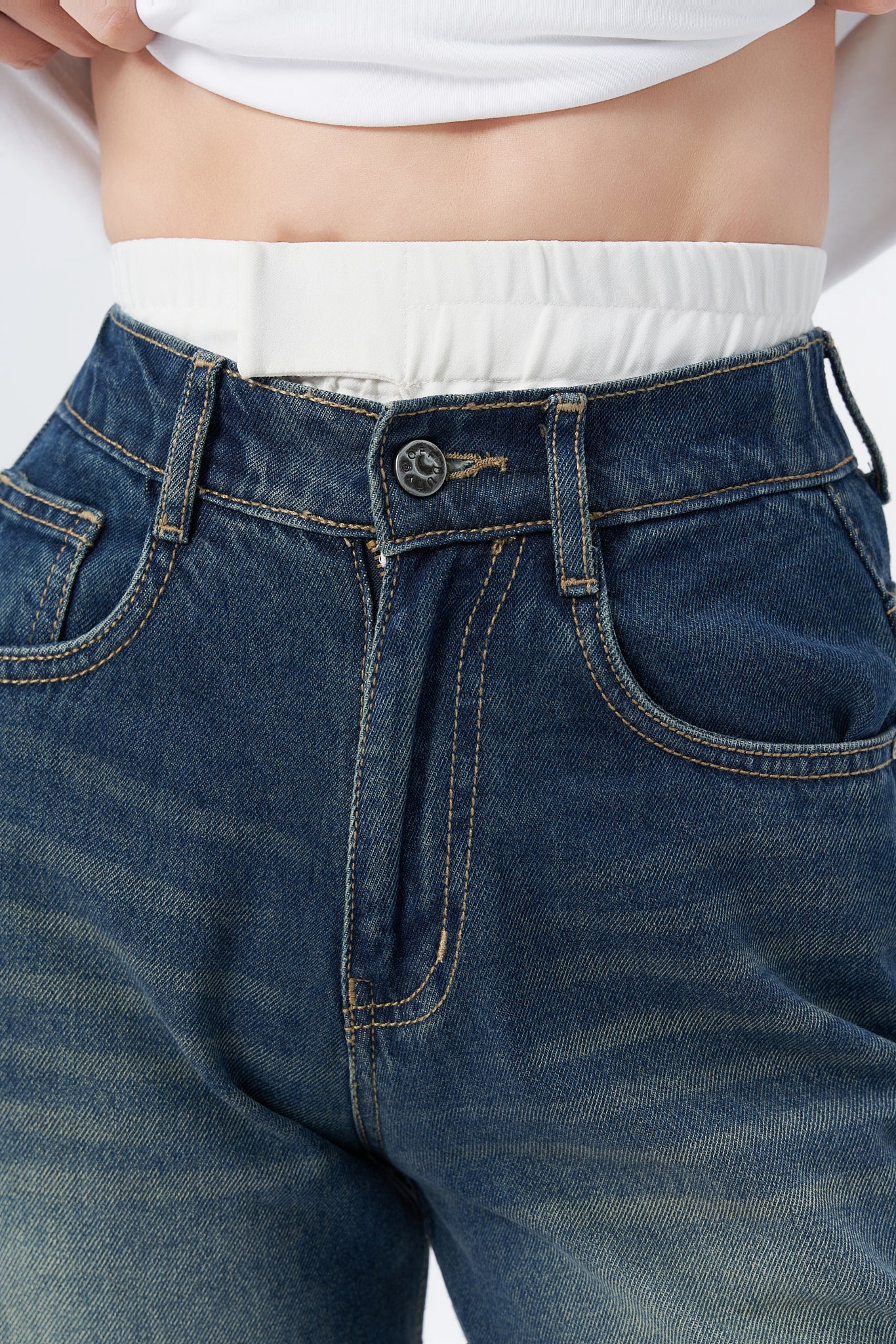 Denim X Boxer Baggy Wide Leg Jeans - Image 3