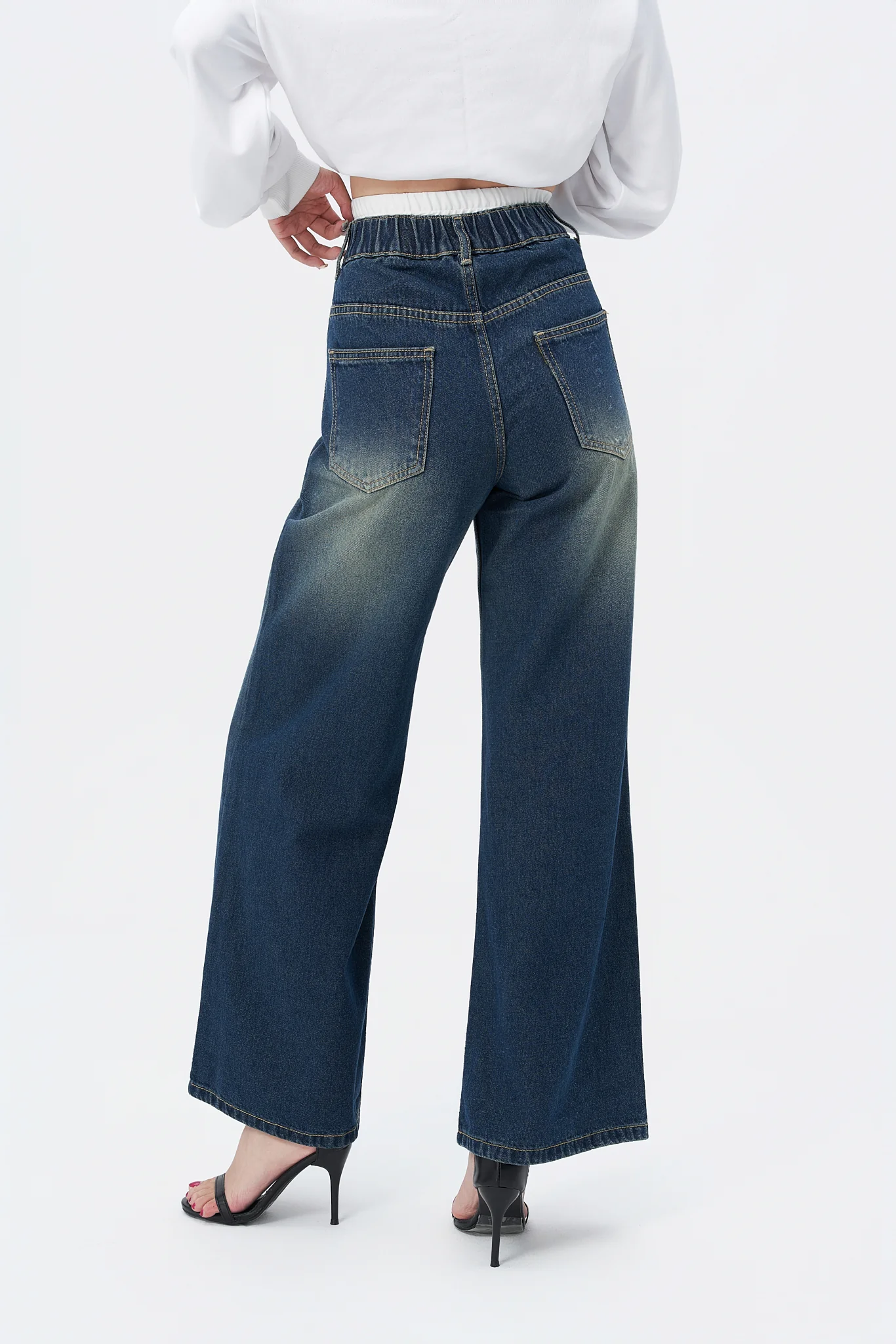 Denim X Boxer Baggy Wide Leg Jeans - Image 5