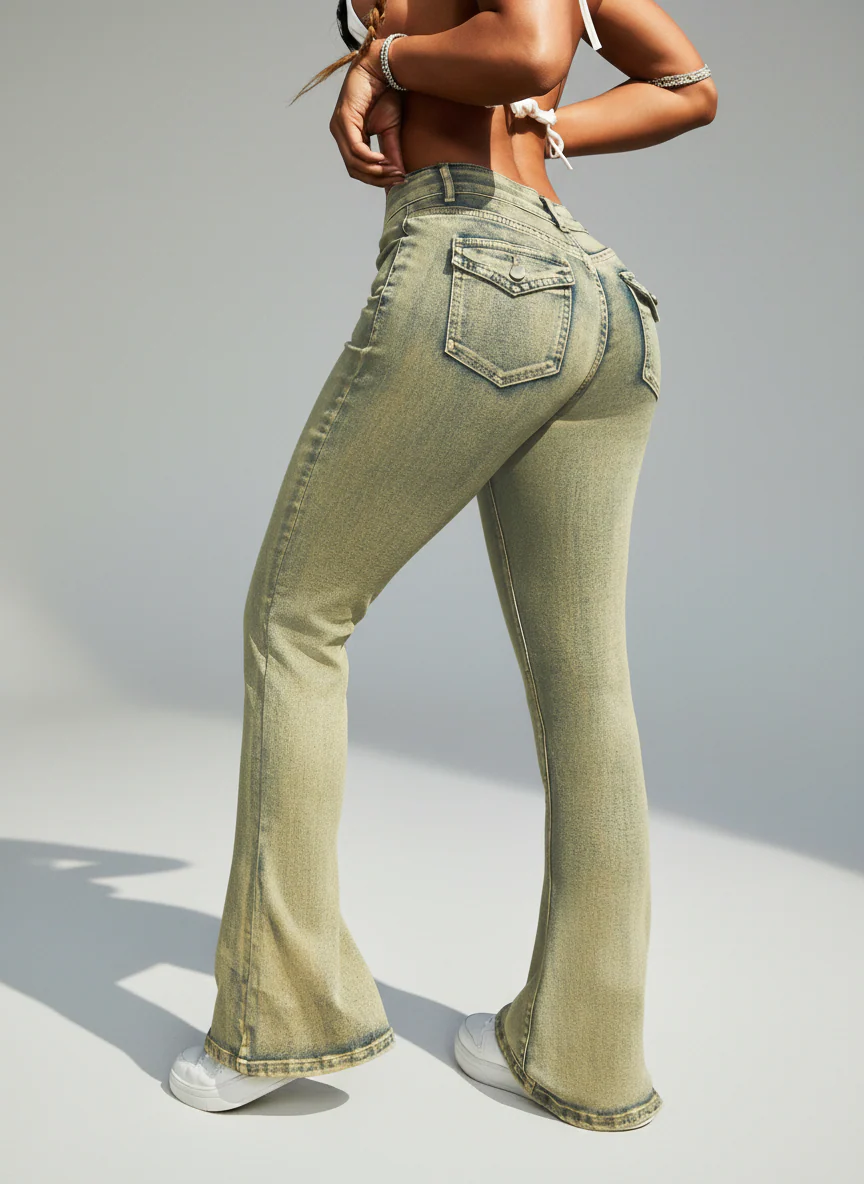 Desert Bloom Bootcut Jeans - Image 3