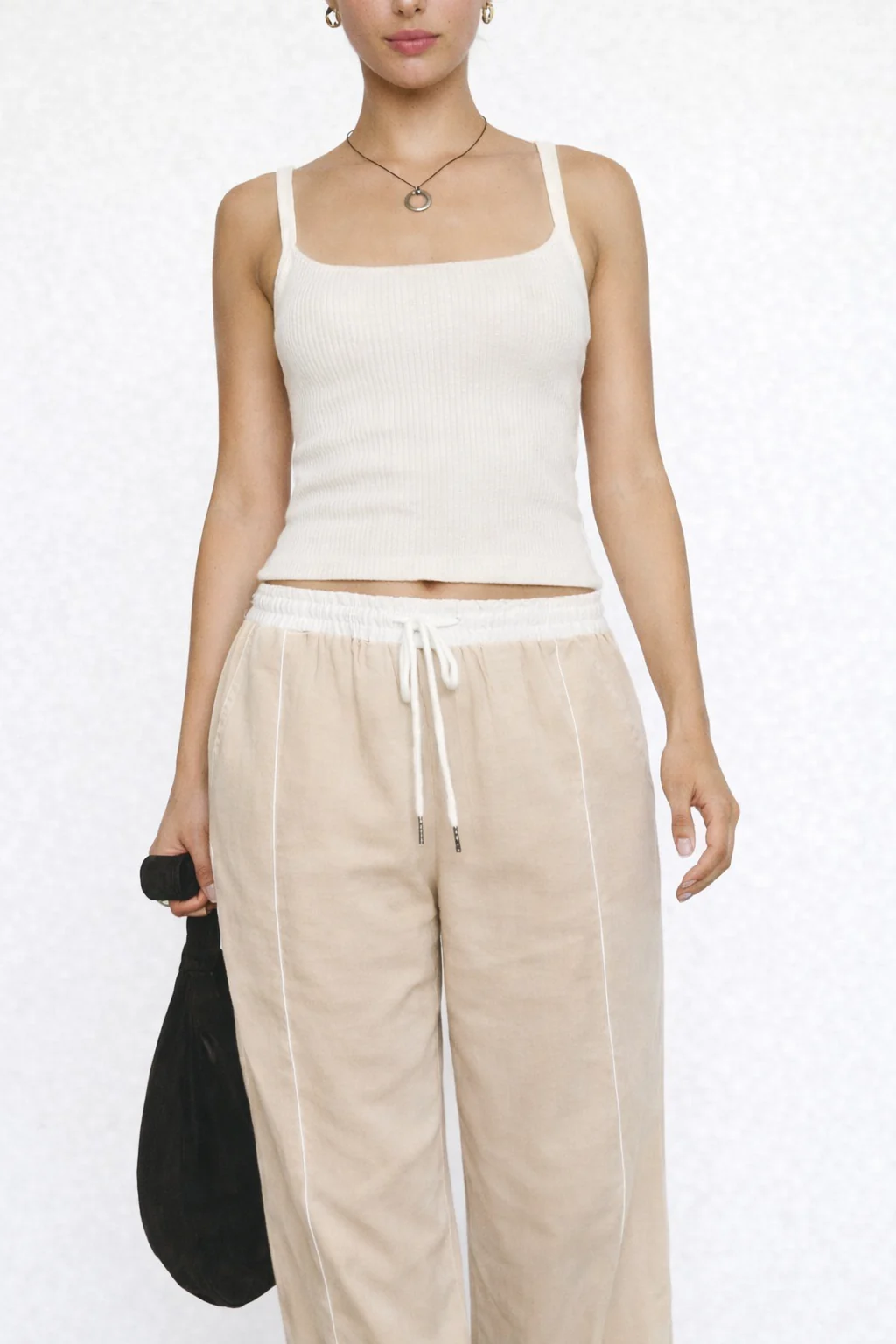 Drawstring Wide Leg Pants - Image 11