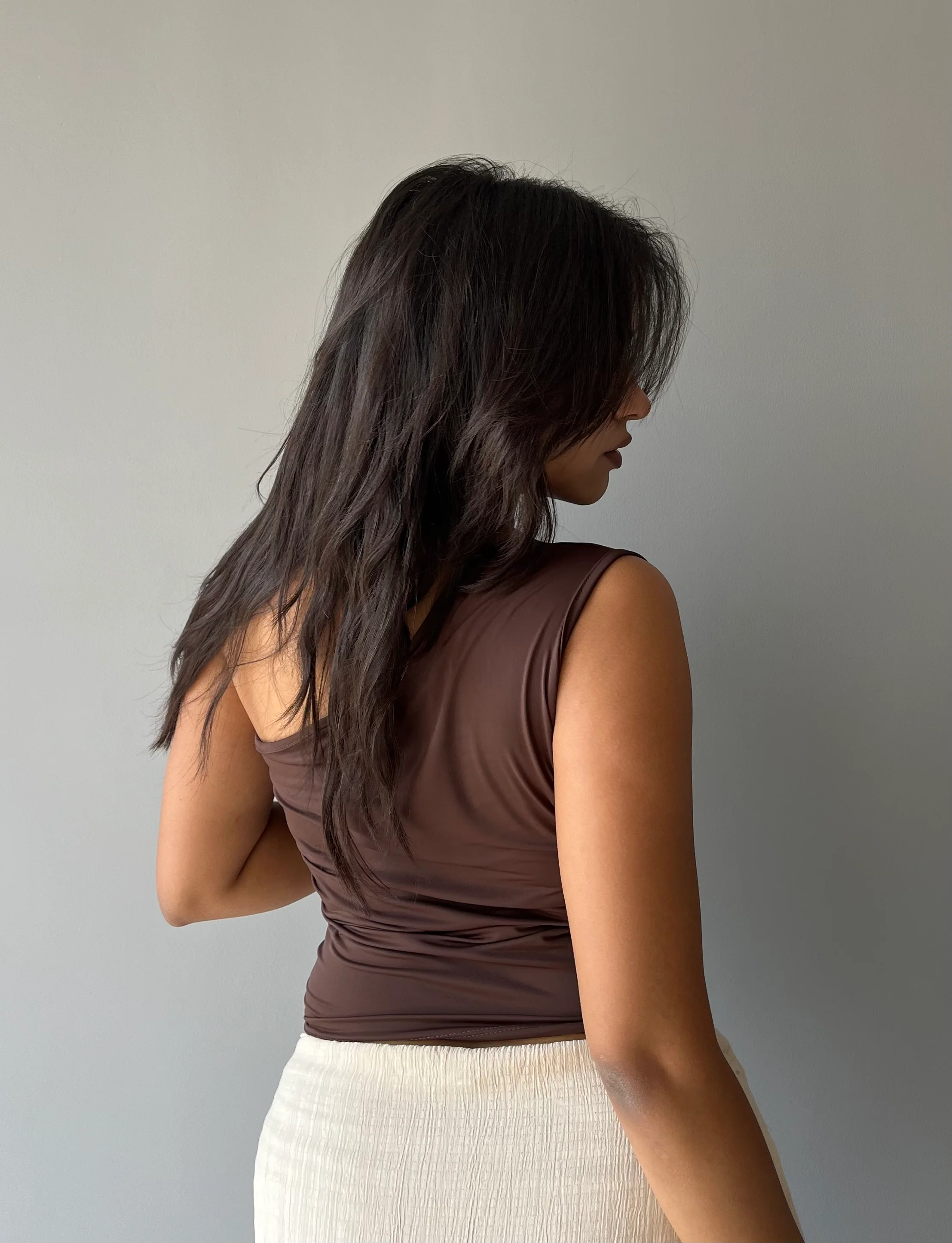 Effortless Flow One Shoulder Ruched Top - Image 8