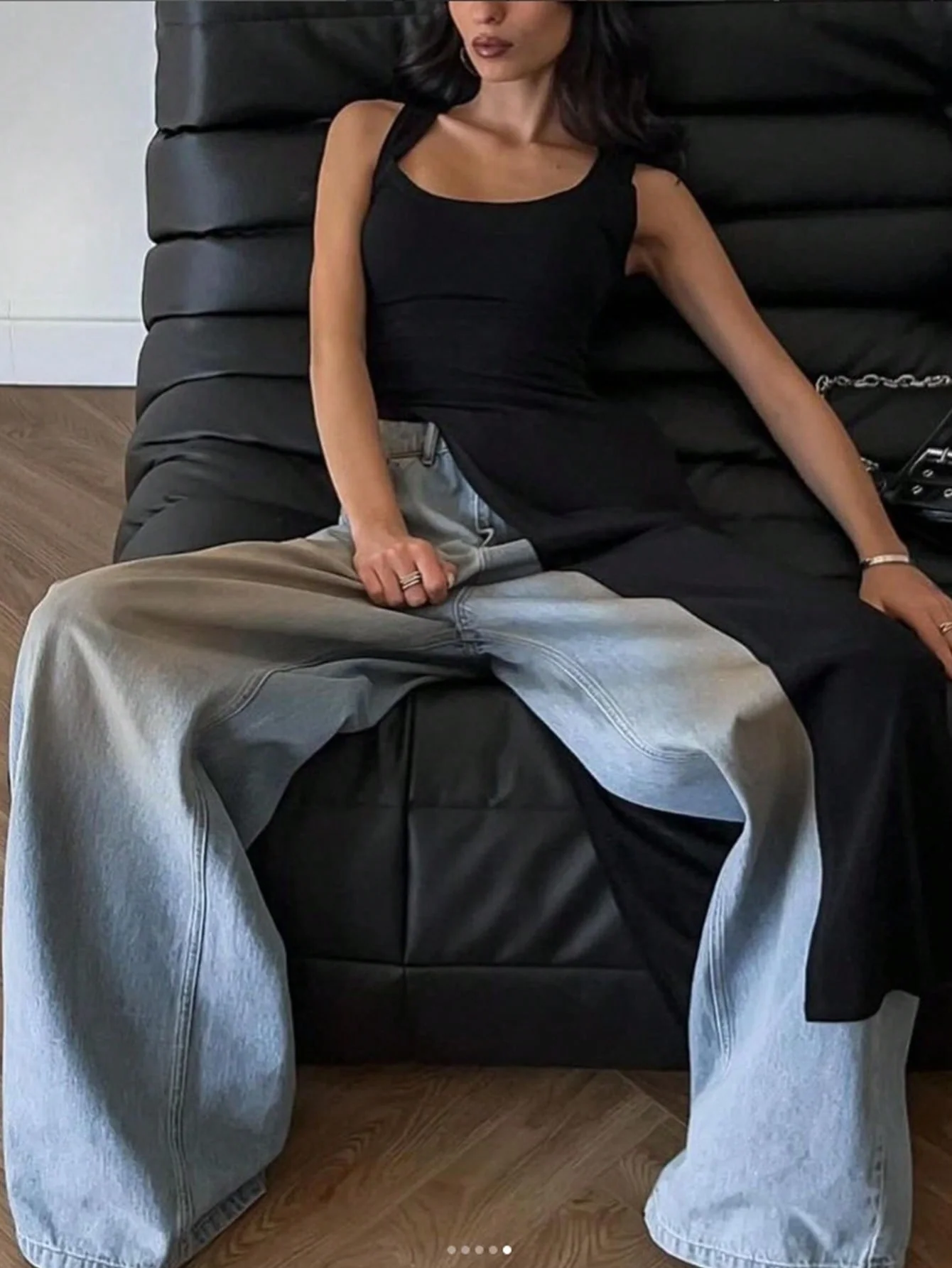 Elegant Edge Slant Long Top - Image 4