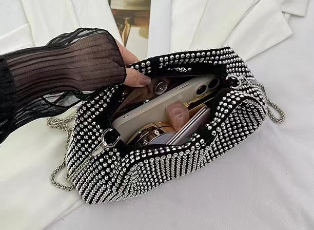Evening Blinged Out Hand Bag - Image 5