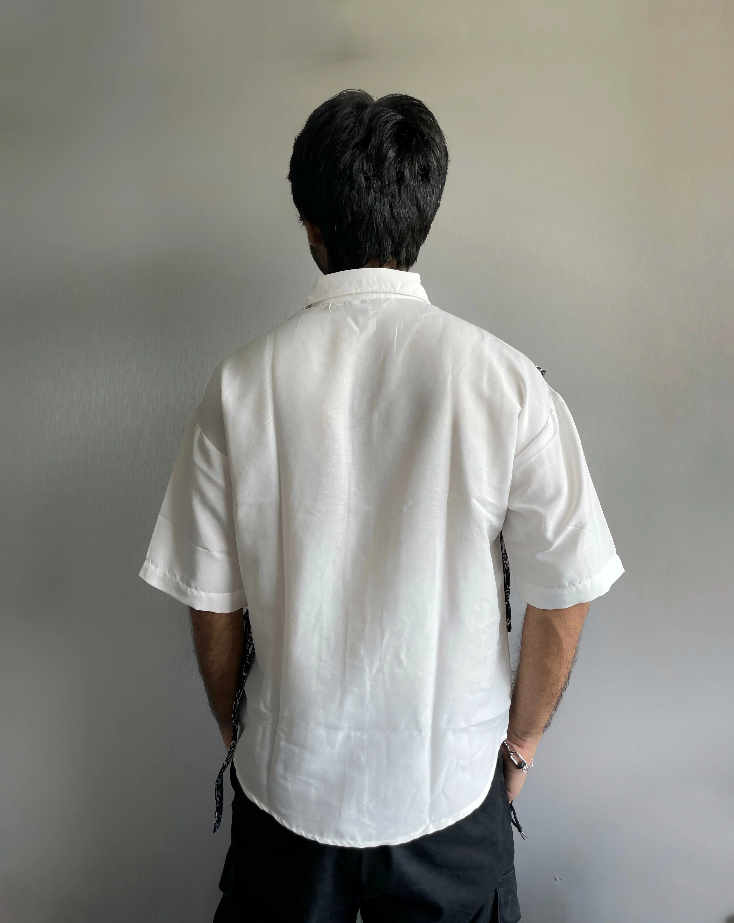 Fancy Over Wrap Layer Korean Shirt - Image 3