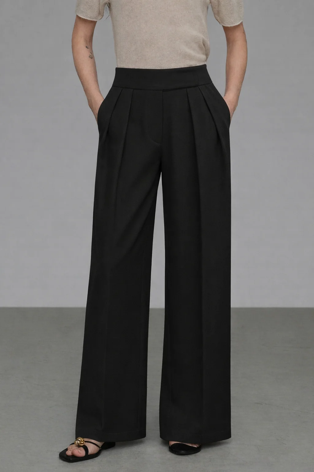 Fine Pleat Tailored Trousers - Image 4